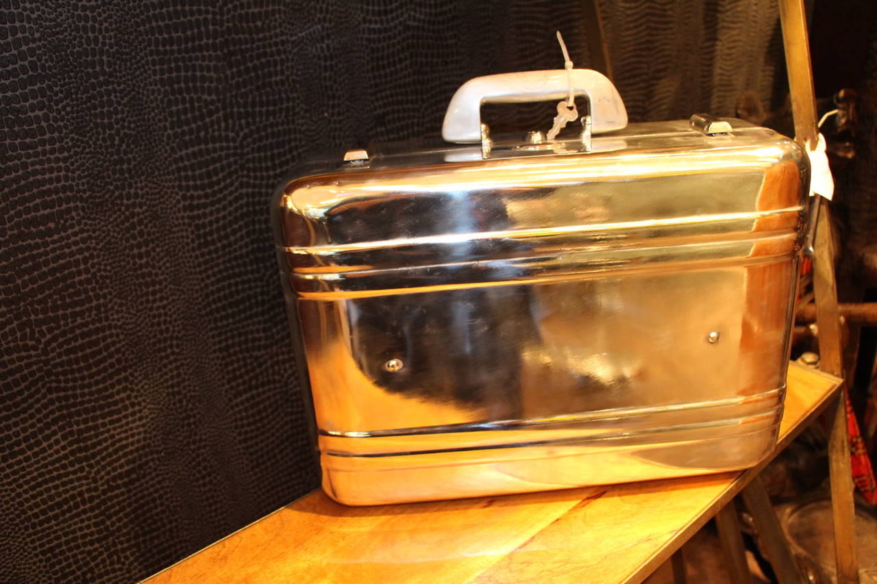 Polished Aluminum Suitcase by Halliburton at 1stDibs halliburton