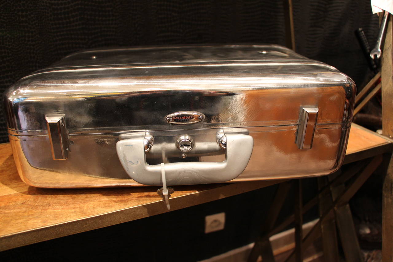 Polished Aluminum Suitcase by Halliburton at 1stDibs halliburton