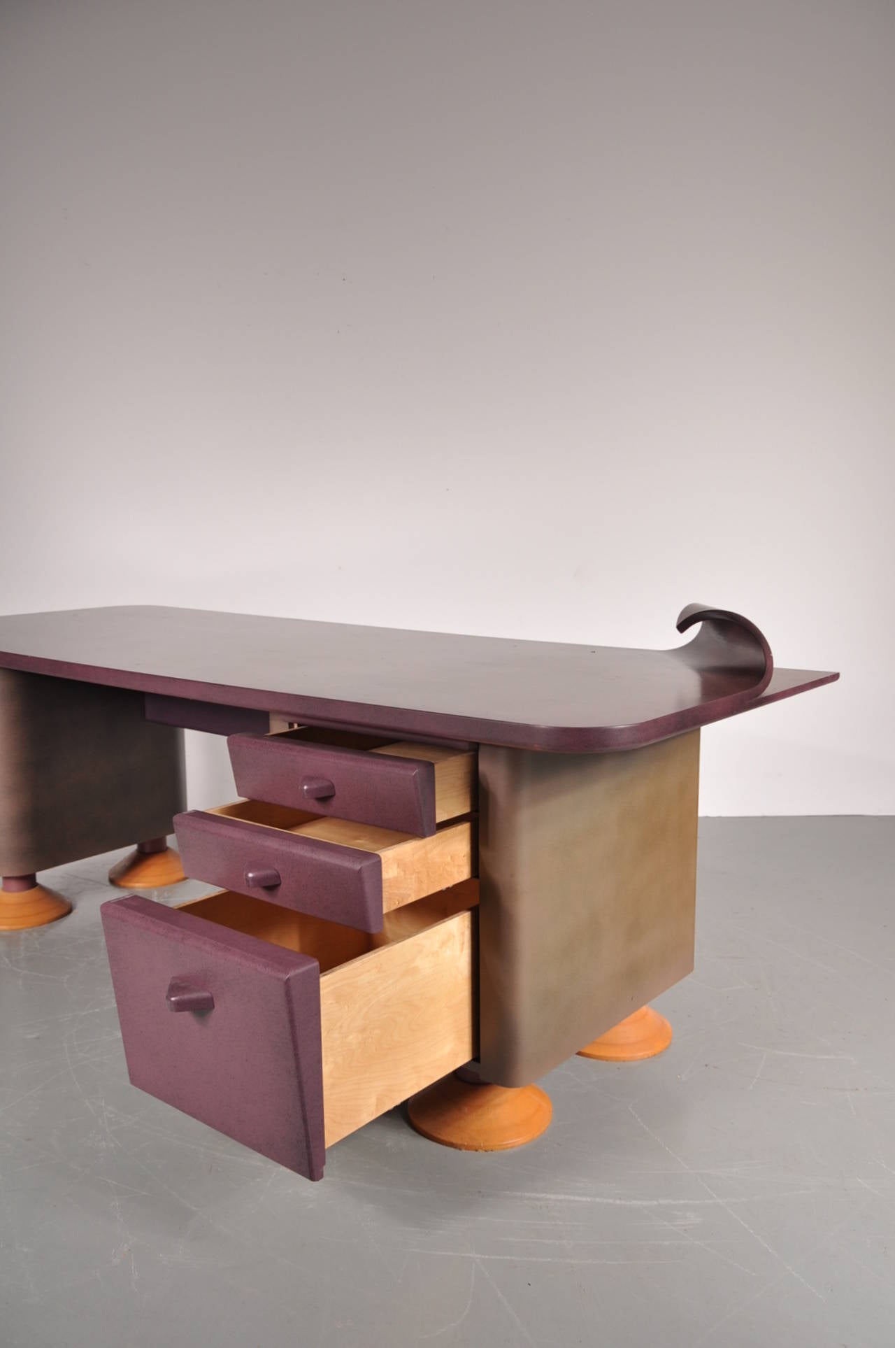 Rare Memphis Style Desk, circa 1980 at 1stDibs