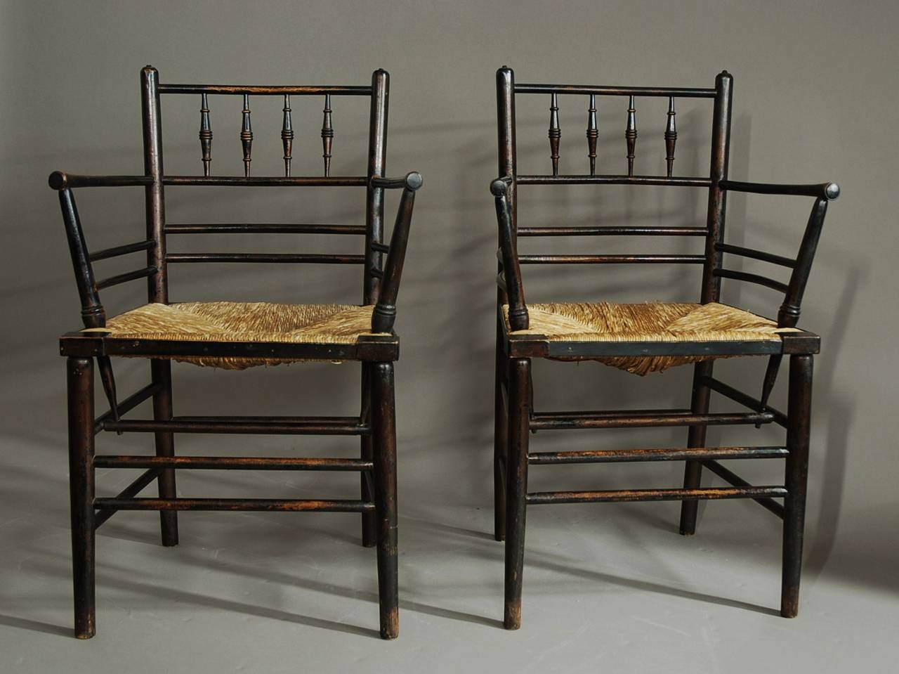 Set of Six Morris and Co. Sussex Chairs at 1stDibs