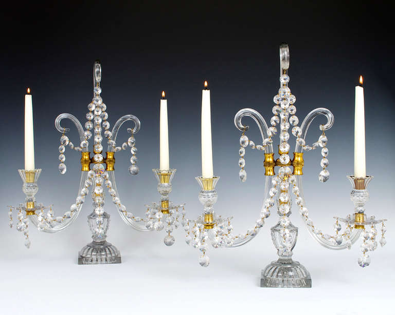 Important Pair of English III Period Candelabra by Lafount For