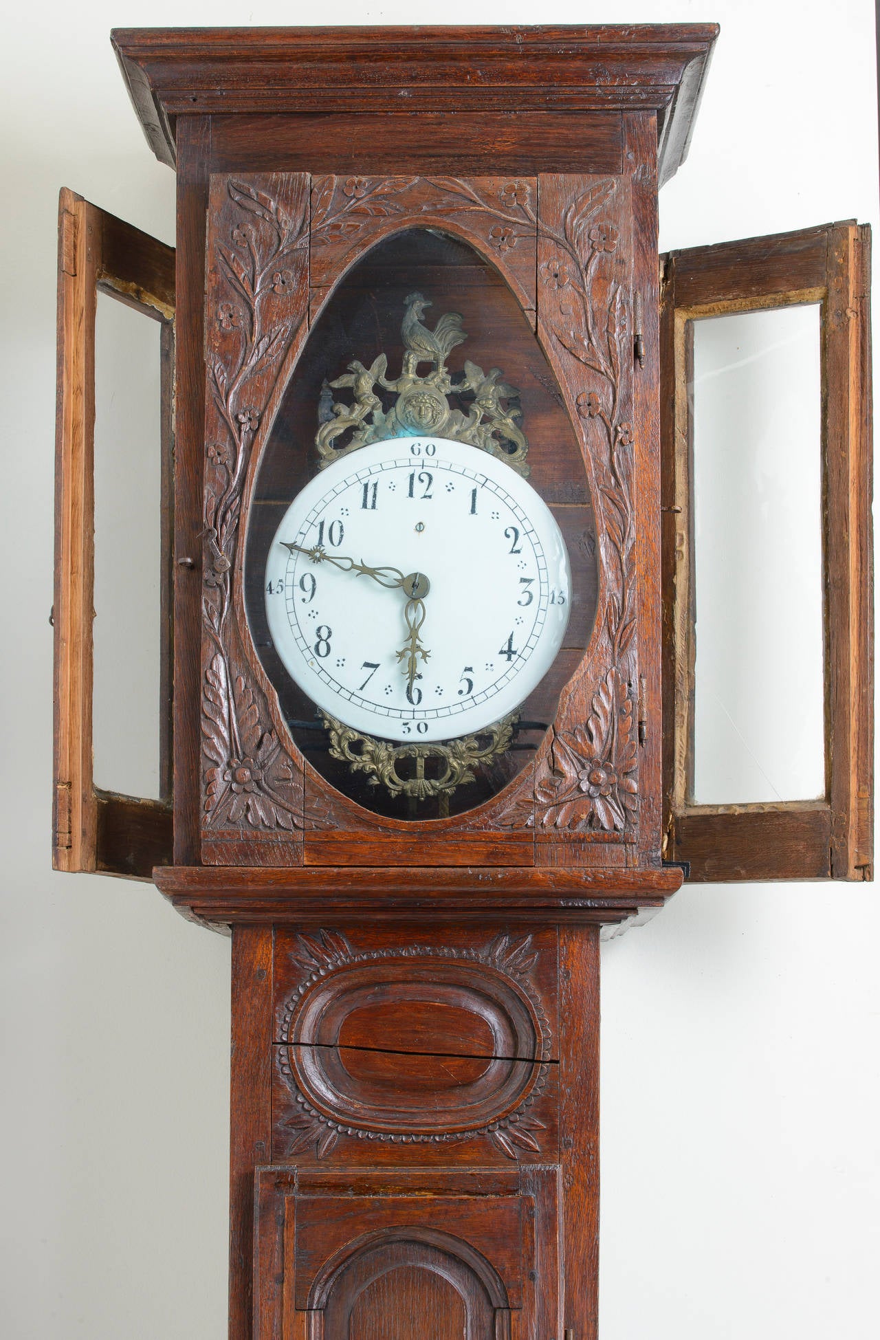 18th Century French Morbier Clock from Alsace For Sale at 1stdibs