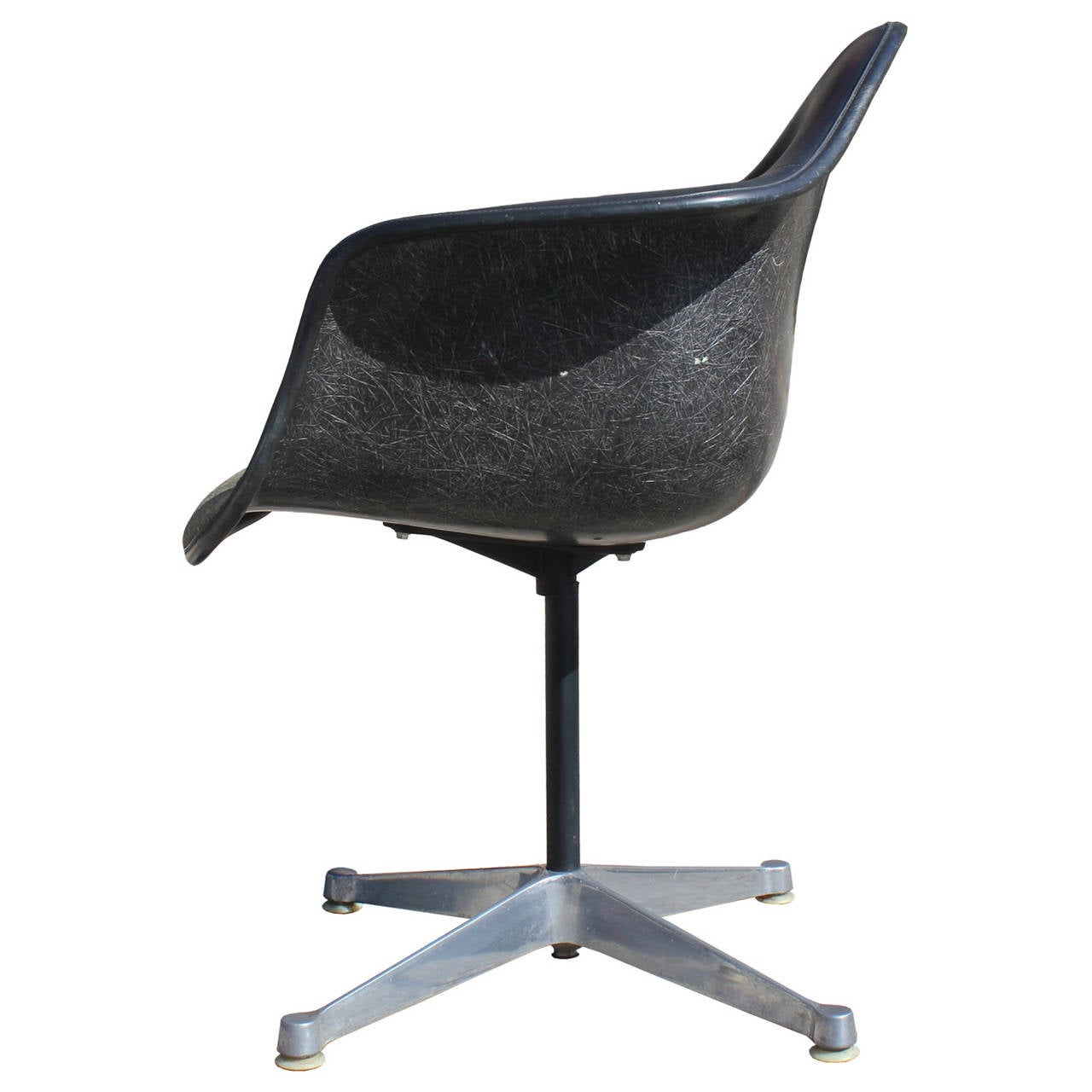 Set of Four Herman Miller Eames Swivel Bucket Chairs at 1stDibs
