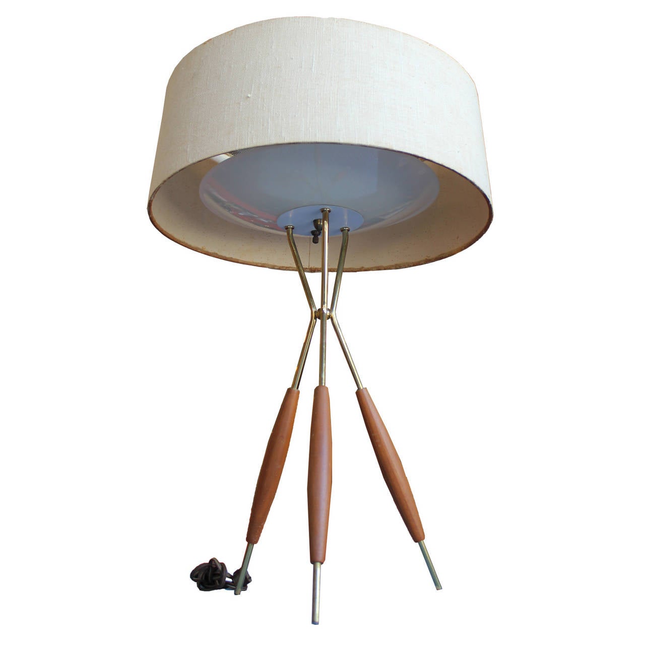 Mid Century Modern Gerald Thurston Tripod Table Lamp at 1stdibs