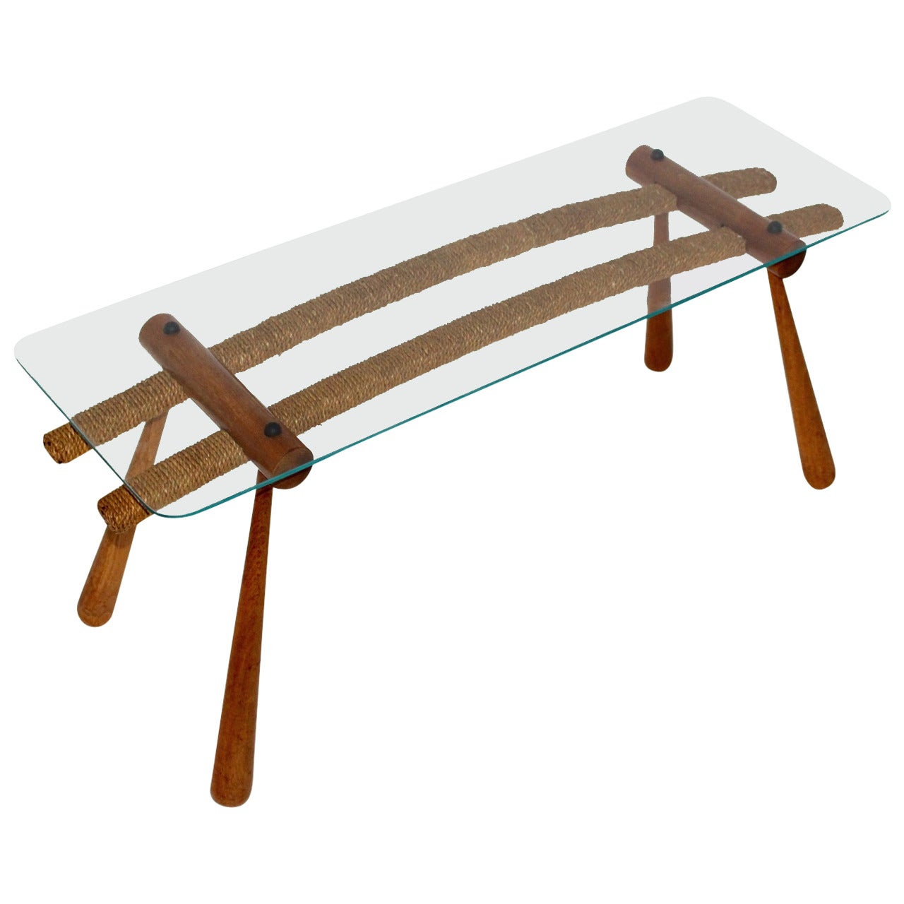 Mid Century Modern Vintage Maple Tree Coffee Table by Max Kment ca 1950
