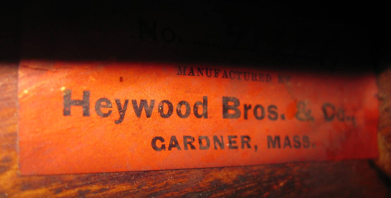 19th Century American Wicker Heywood Brothers Armchair at 1stDibs