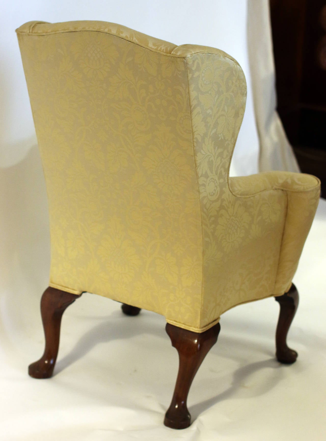 18th century English Petite Wingback Chair For Sale at 1stDibs
