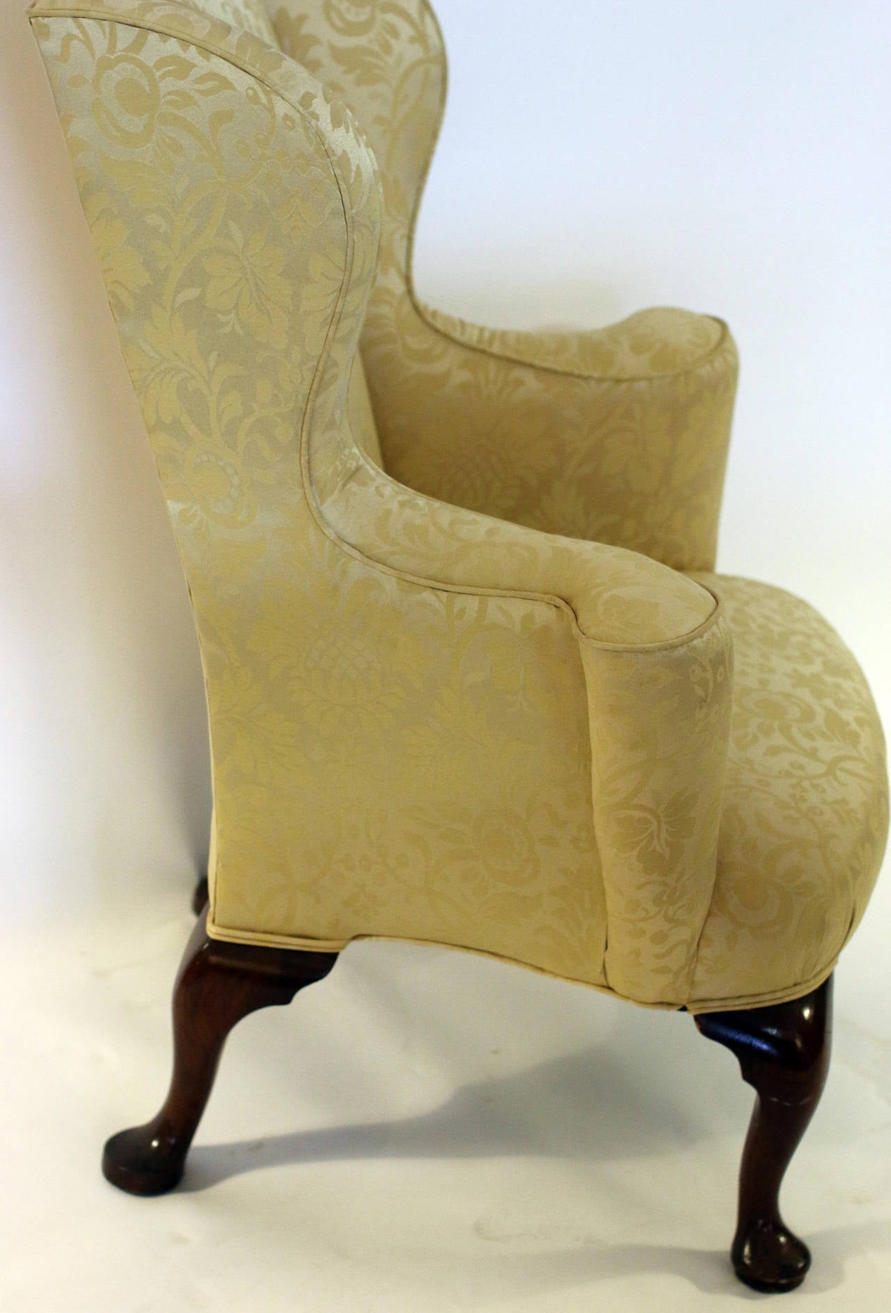 18th century English Petite Wingback Chair For Sale at 1stDibs