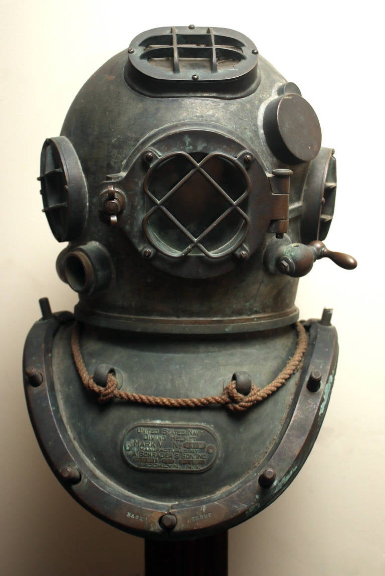 U.S. Navy Diving Helmet Mark V at 1stdibs