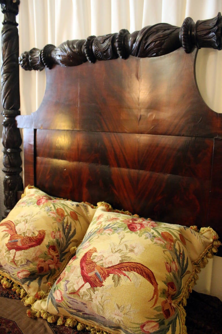 19th century Carved Mahogany American Empire Tester Bed at 1stDibs tester bed for sale, tester