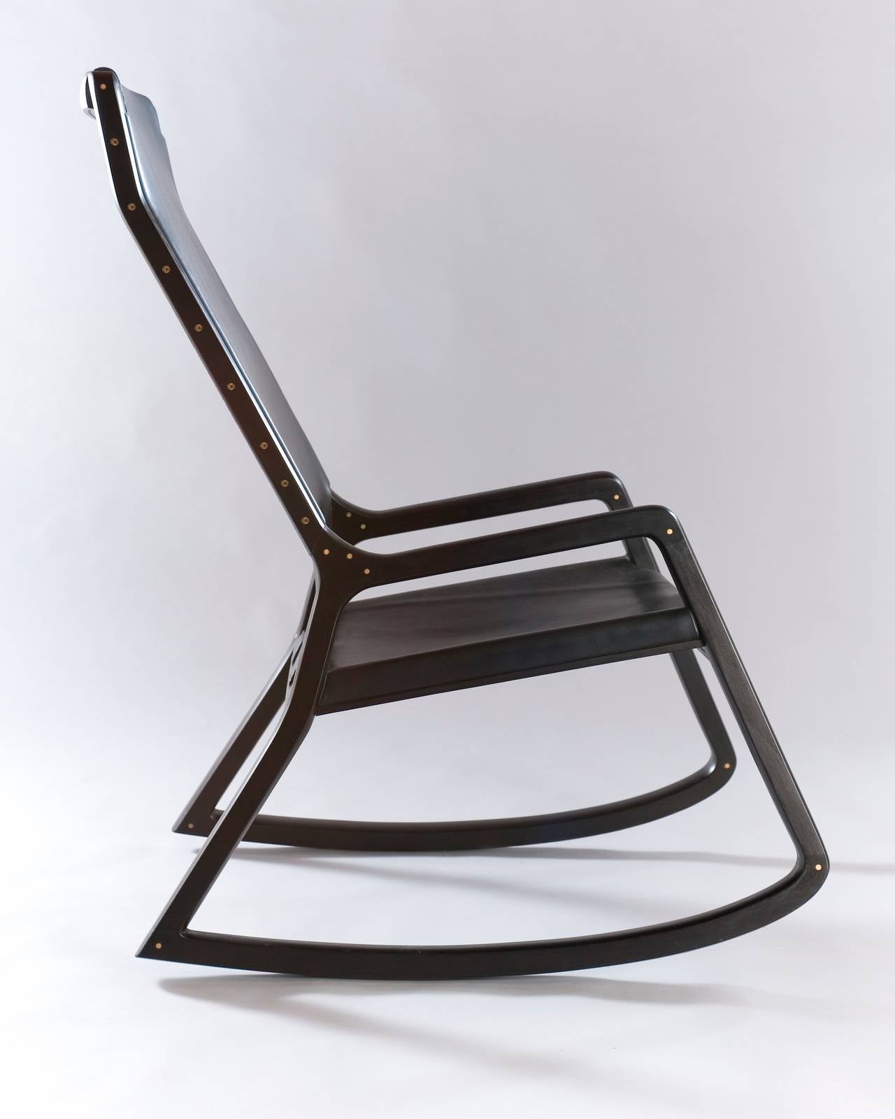 Lookout Mountain Rocker Chair, Ebonized Maple For Sale at 1stDibs