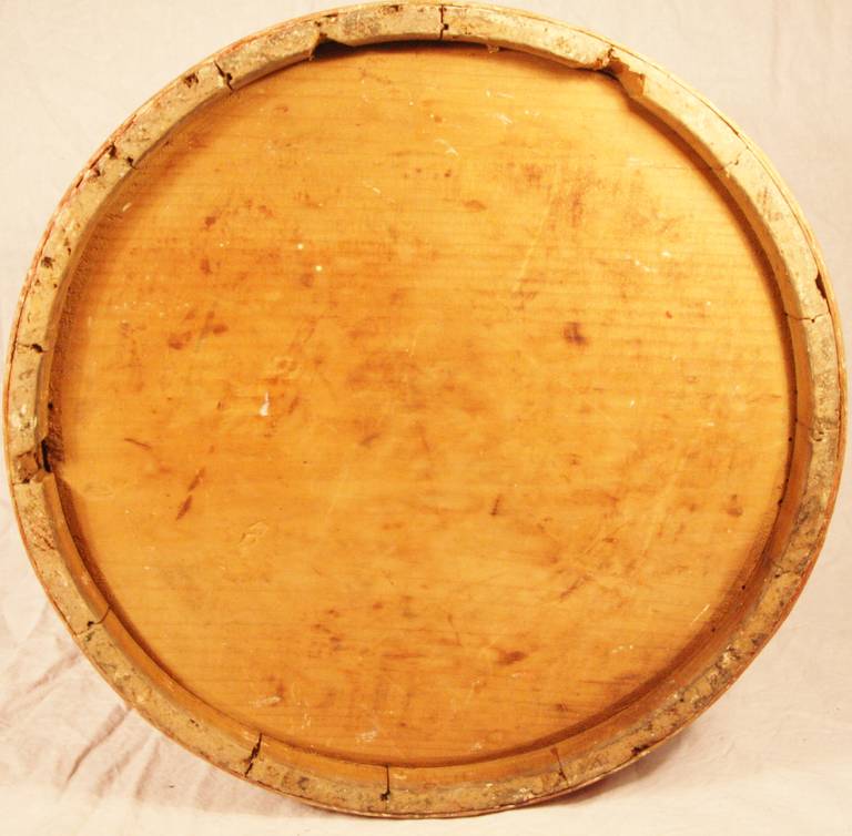 19th Century Softwood Red Painted Firkin For Sale at 1stDibs