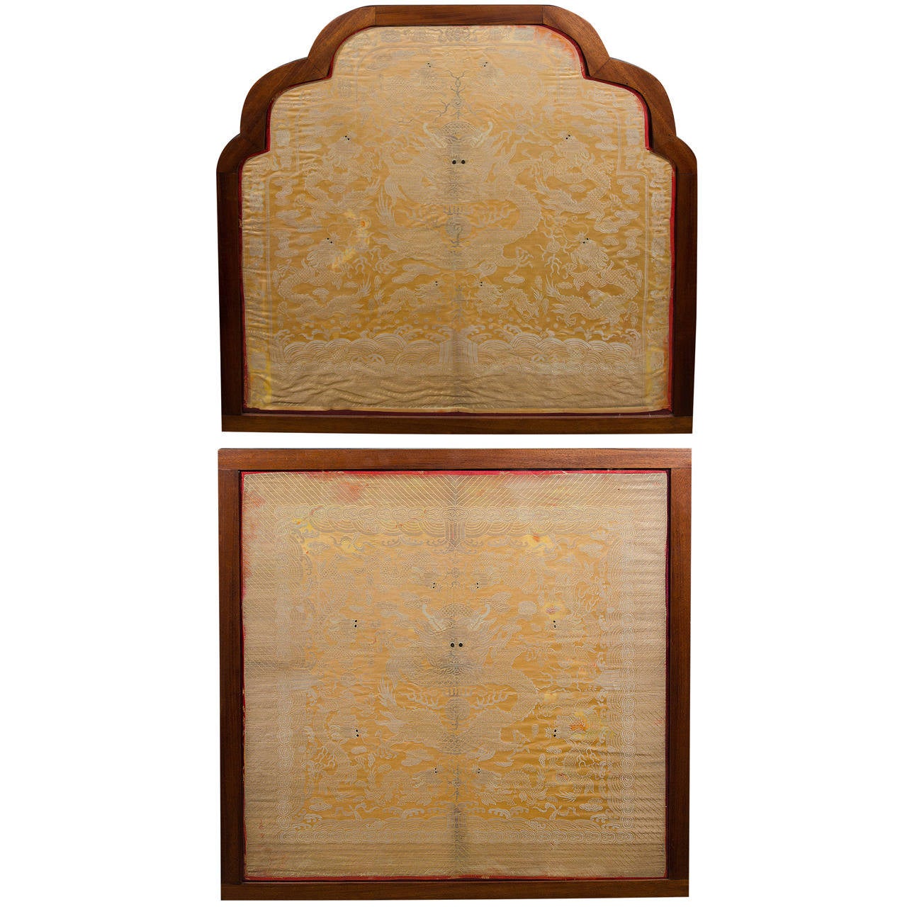 Set of Qing Dynasty Throne Chair Covers For Sale at 1stdibs