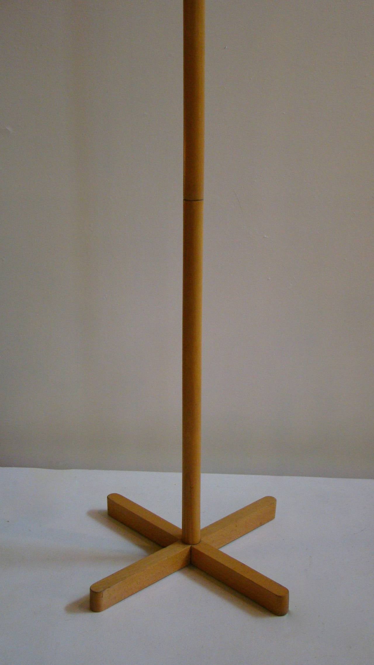 Danish Beechwood Coat Stand in the Manner of Nana Ditzel at 1stdibs