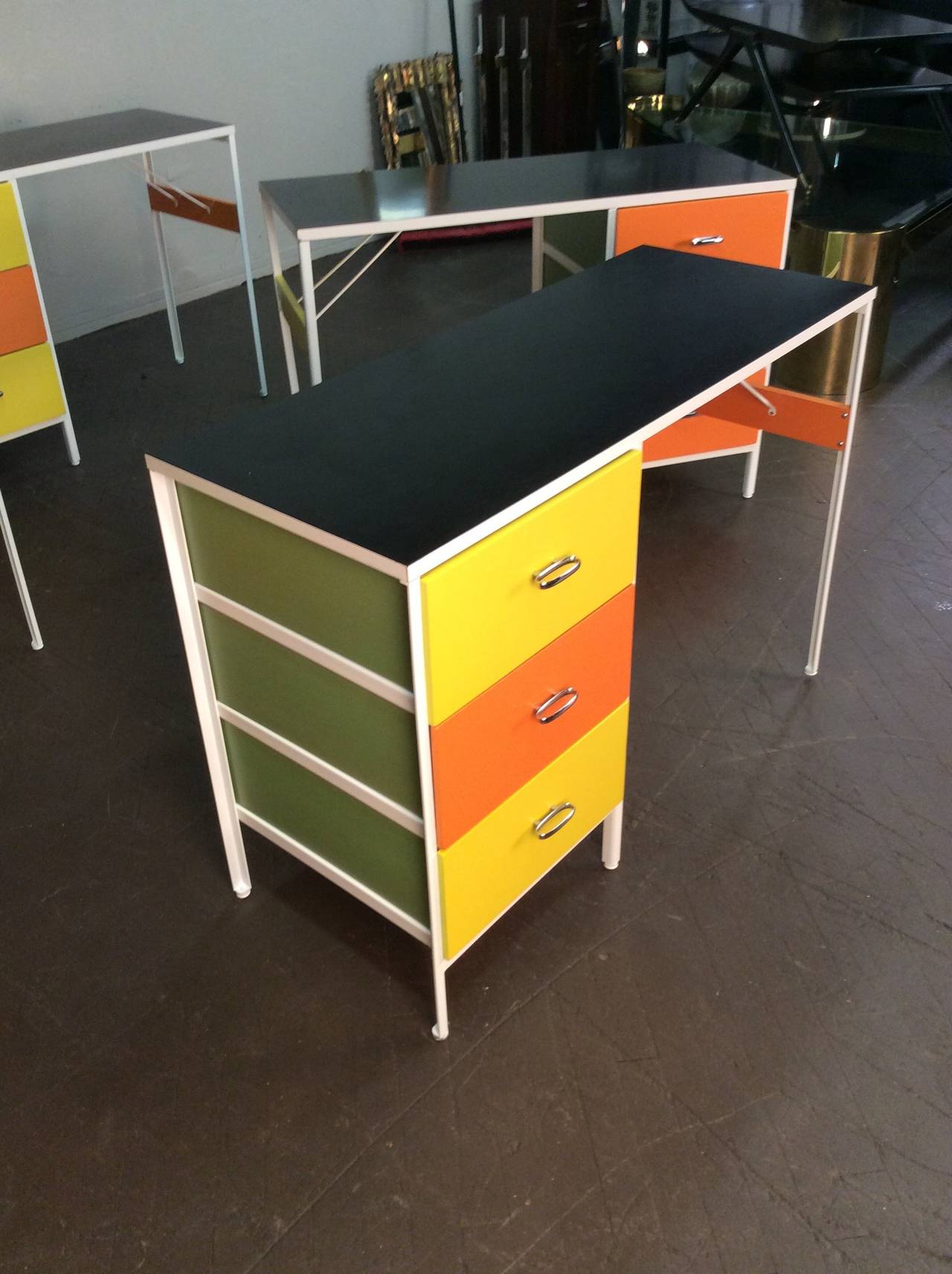 Herman Miller Desk Model 4173 by Nelson, circa 1955, Four