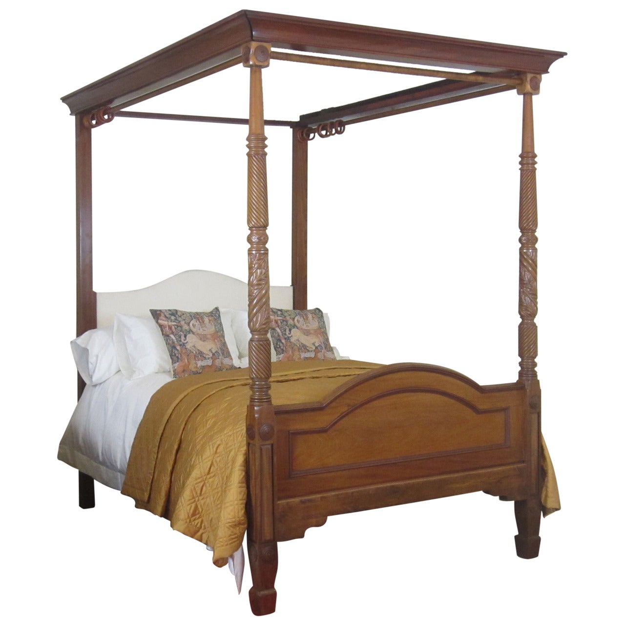 Antique Victorian 4 Poster Bed For Sale on 1stDibs