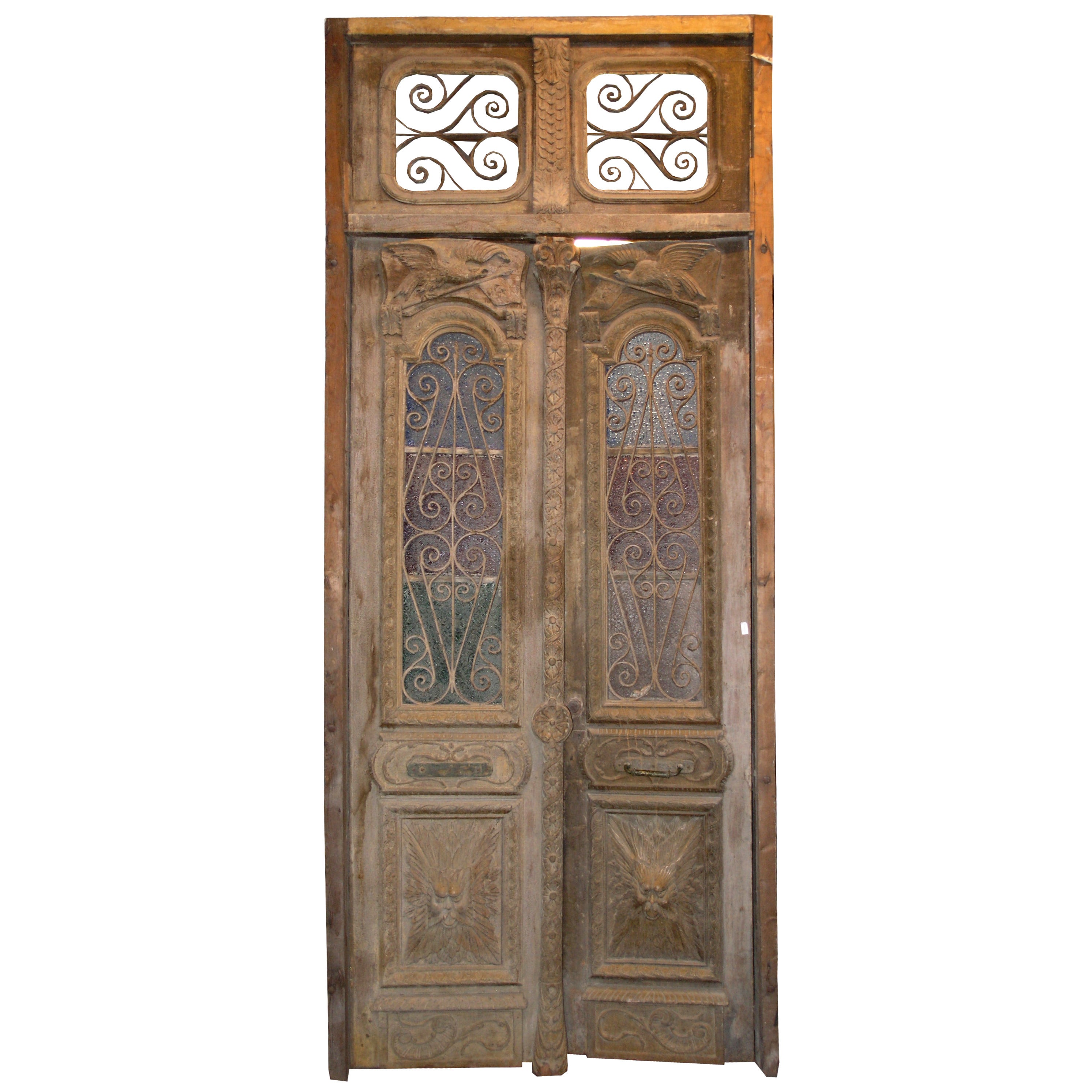 Antique French Double Interior Doors For Sale at 1stDibs antique french doors, french closet