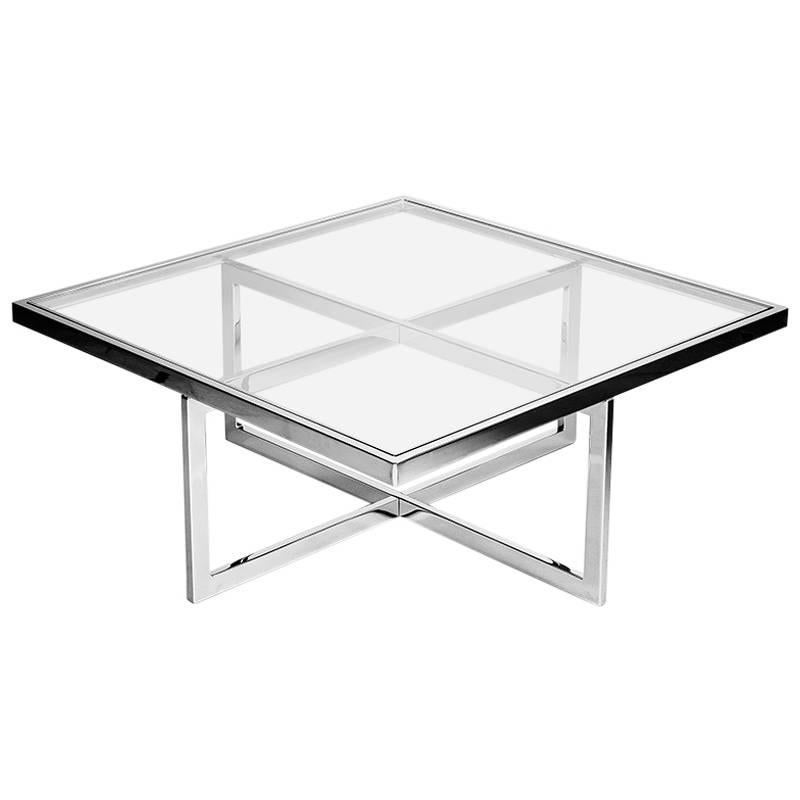 Artedi Marble Base and Glass Top Coffee Table 1970/80s at 1stDibs