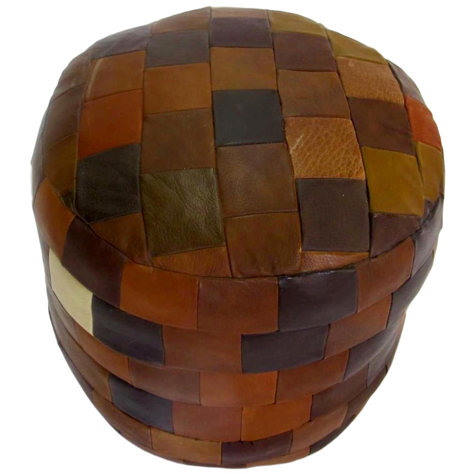 MultiColor De Sede Patchwork Leather Ottoman at 1stDibs multi color