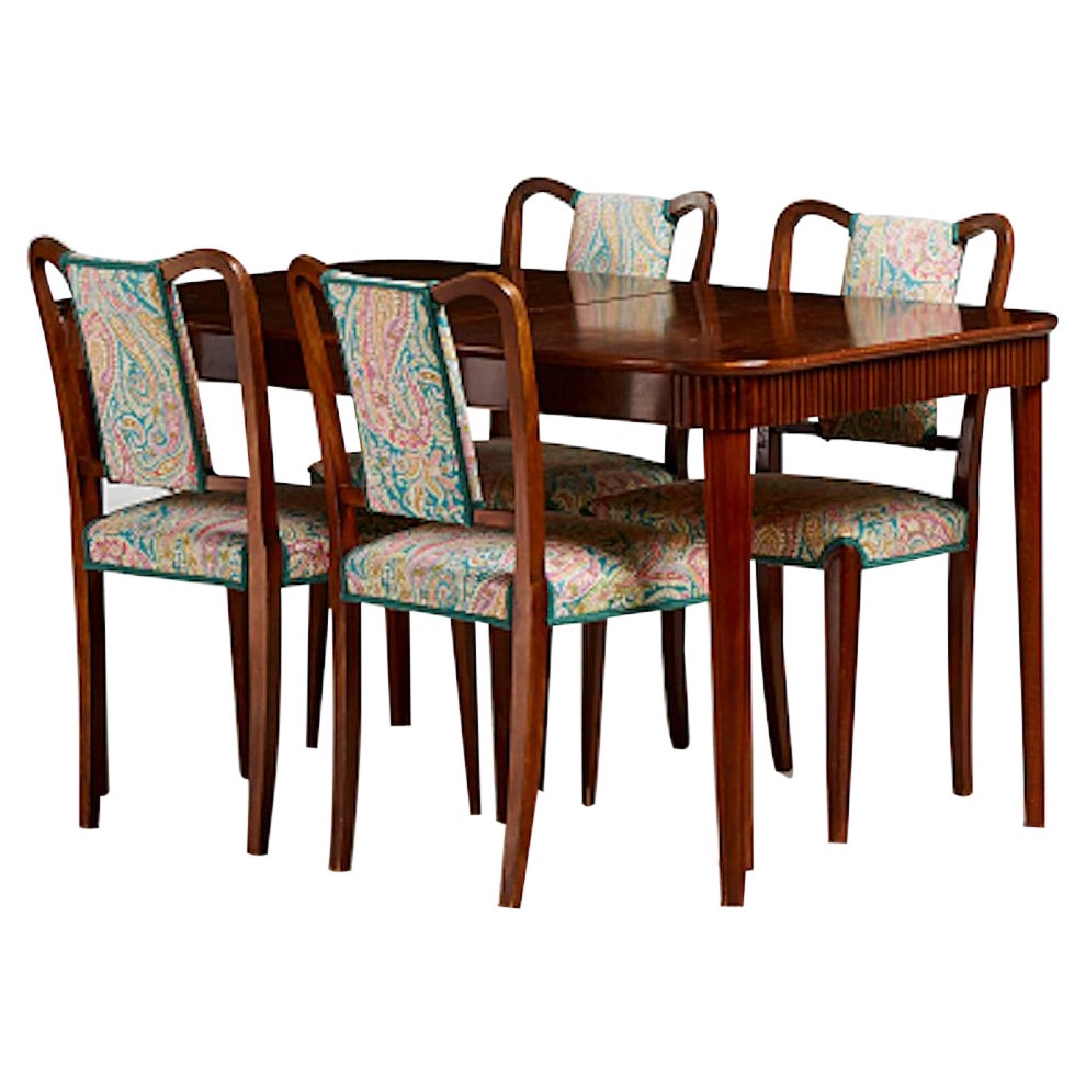 Mahogany Dining Table and 12 Chairs Set at 1stDibs mahogany dining table set