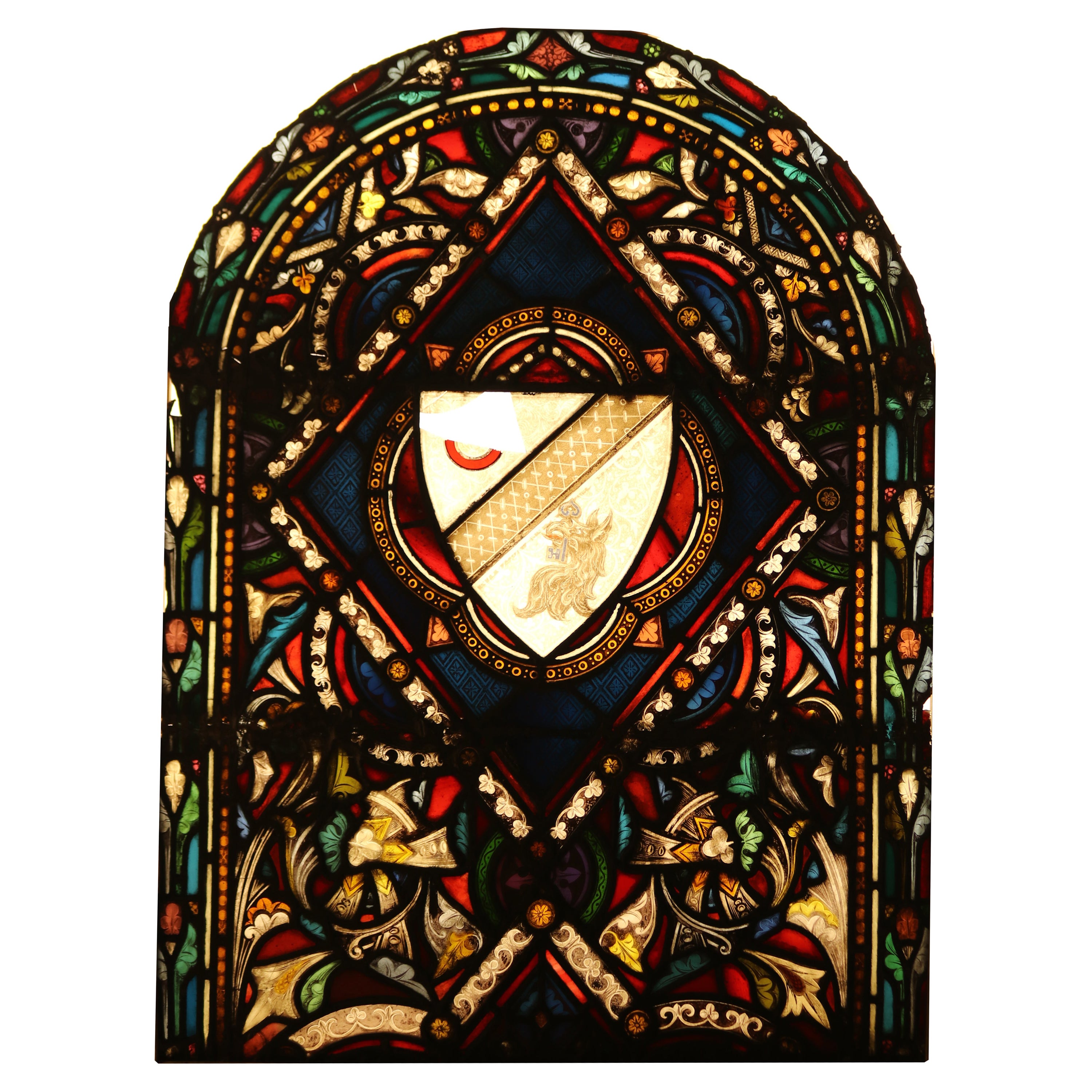 StainedGlass Window commisioned by Gertrude Vanderbilt Whitney at 1stDibs