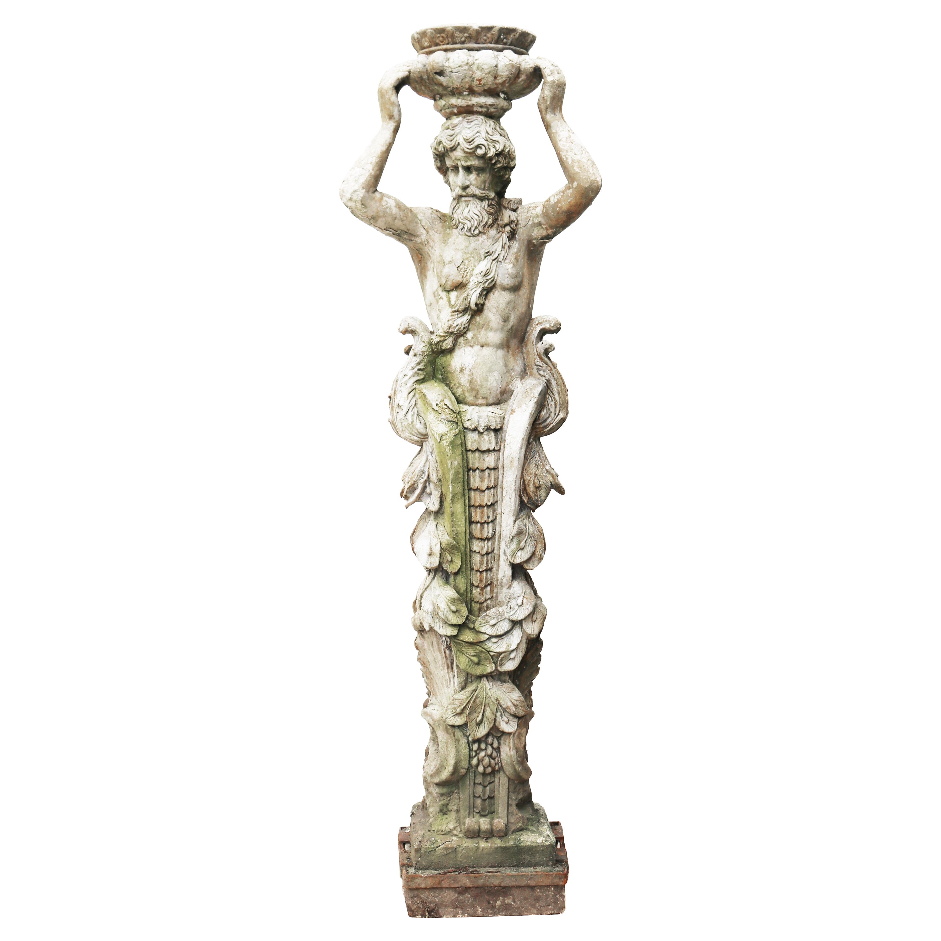 Reclaimed Herm Statue of Atlas at 1stDibs reclaimed statues for sale