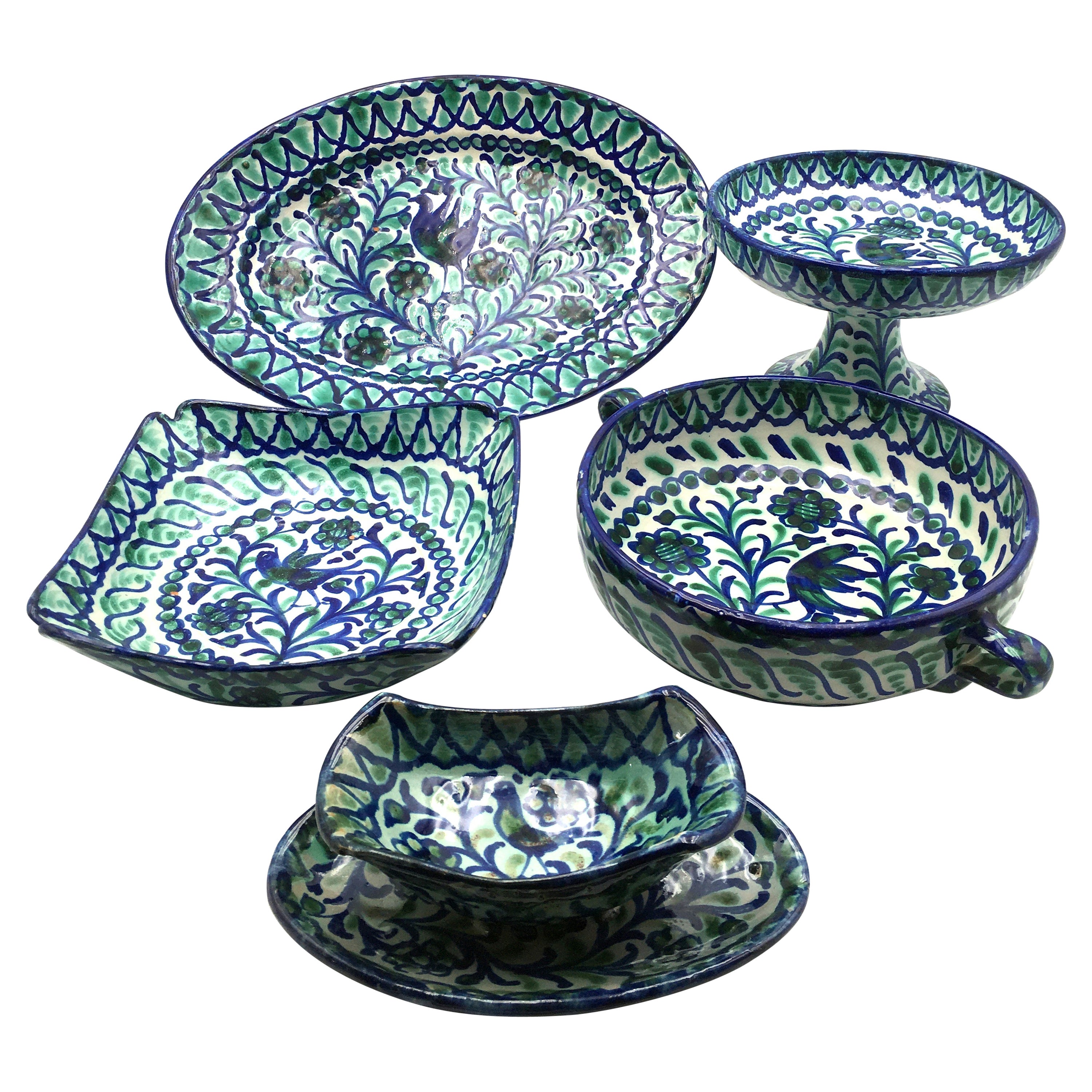 Vintage Japanese Stoneware Dishes, Set of Eight For Sale at 1stDibs