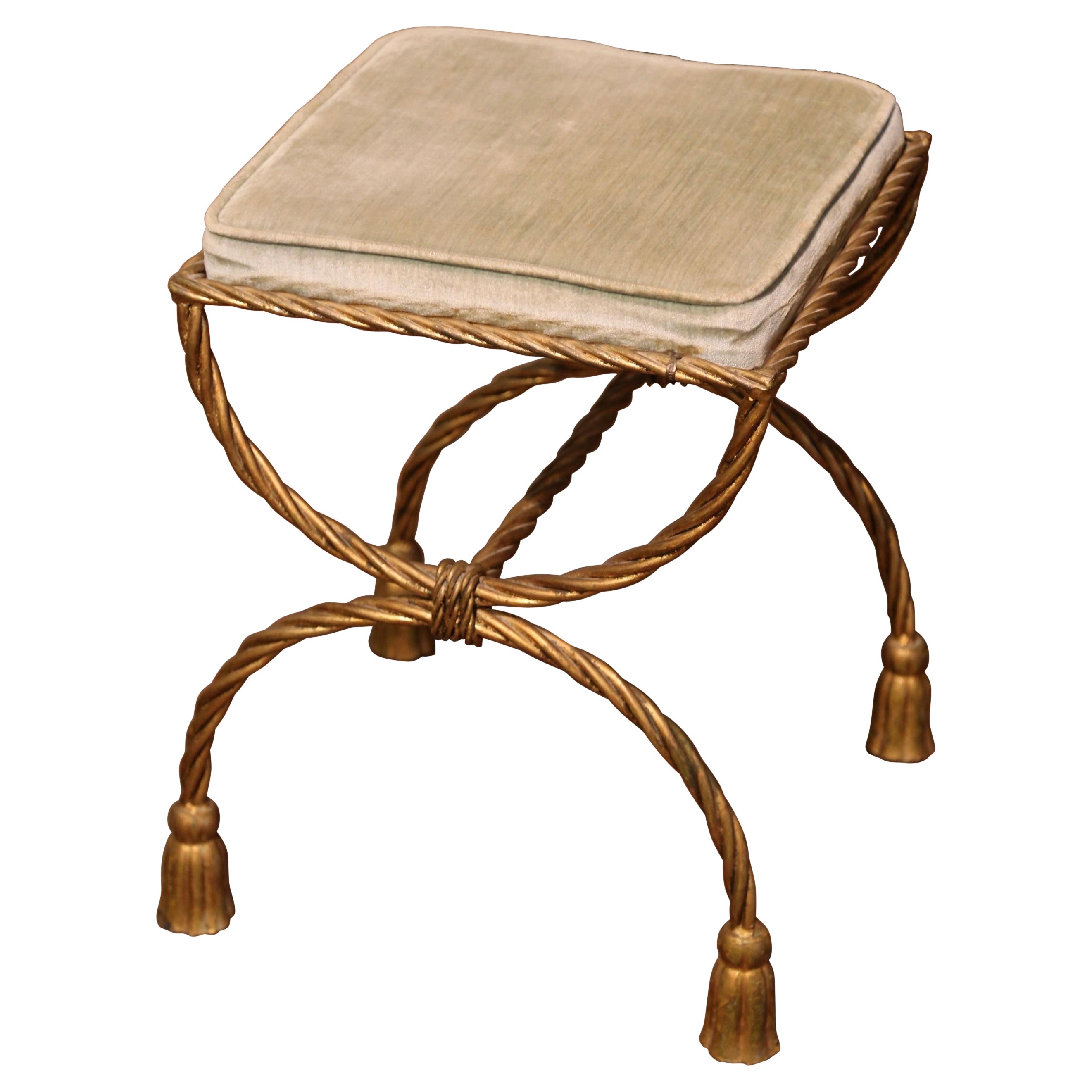 Vintage Vanity Stool at 1stDibs