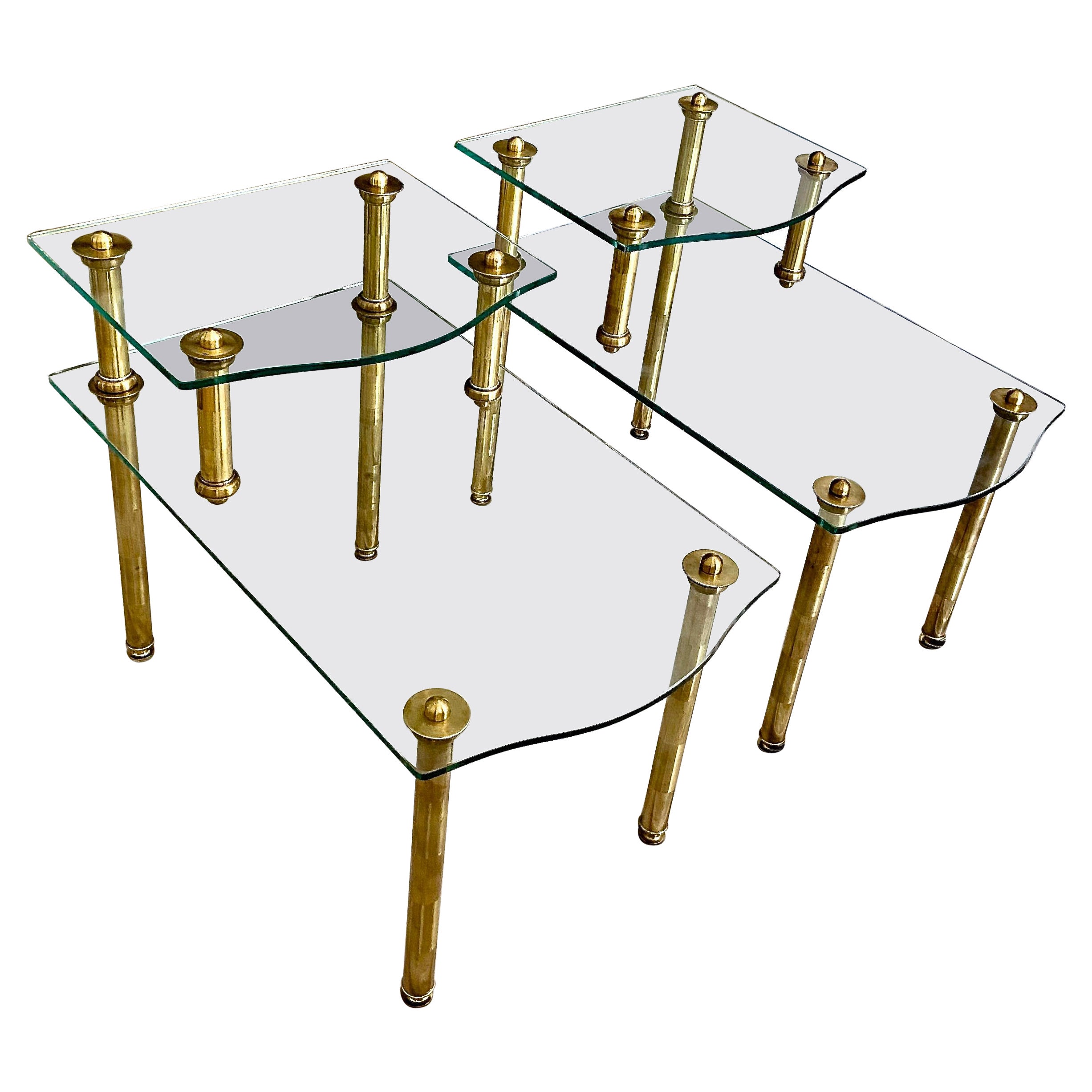 Pair Of Italian Art Deco Bed Side Tables Or End Tables For Sale at 1stDibs