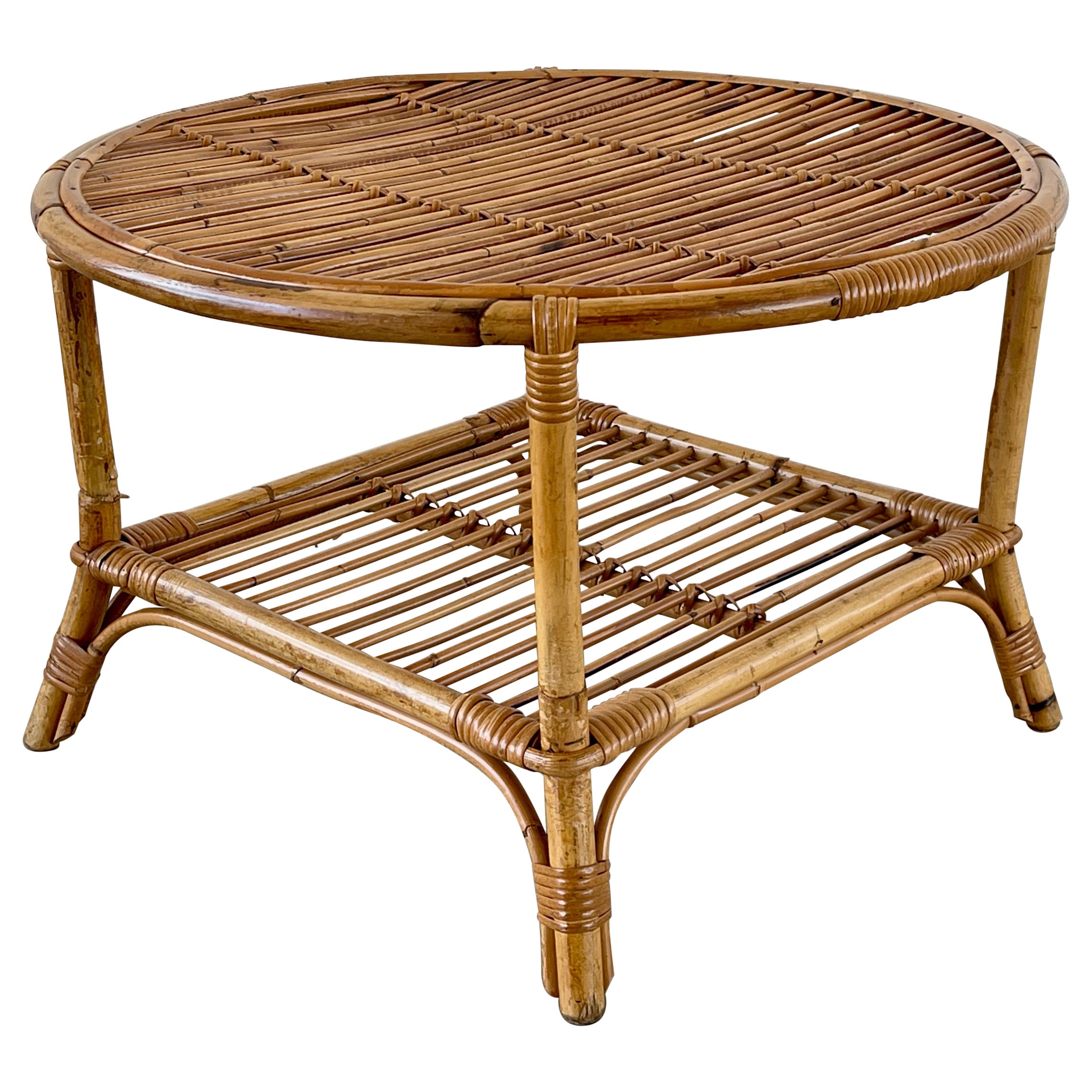 Bamboo Side Table at 1stDibs