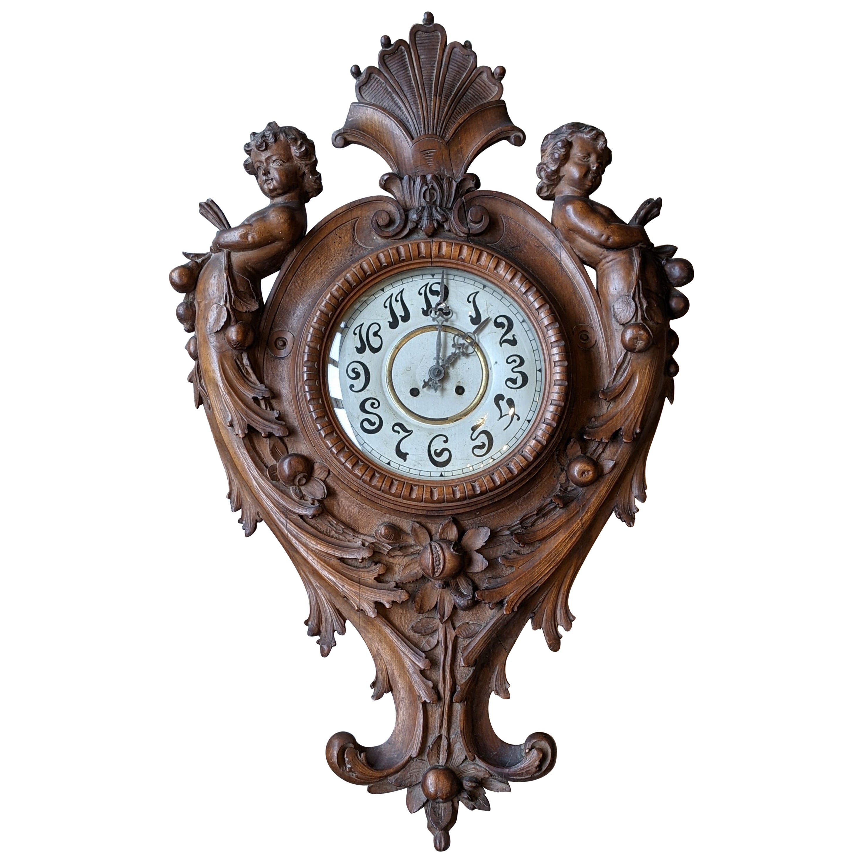 20th Century Gustav Becker Art Nouveau Wall Clock at 1stDibs