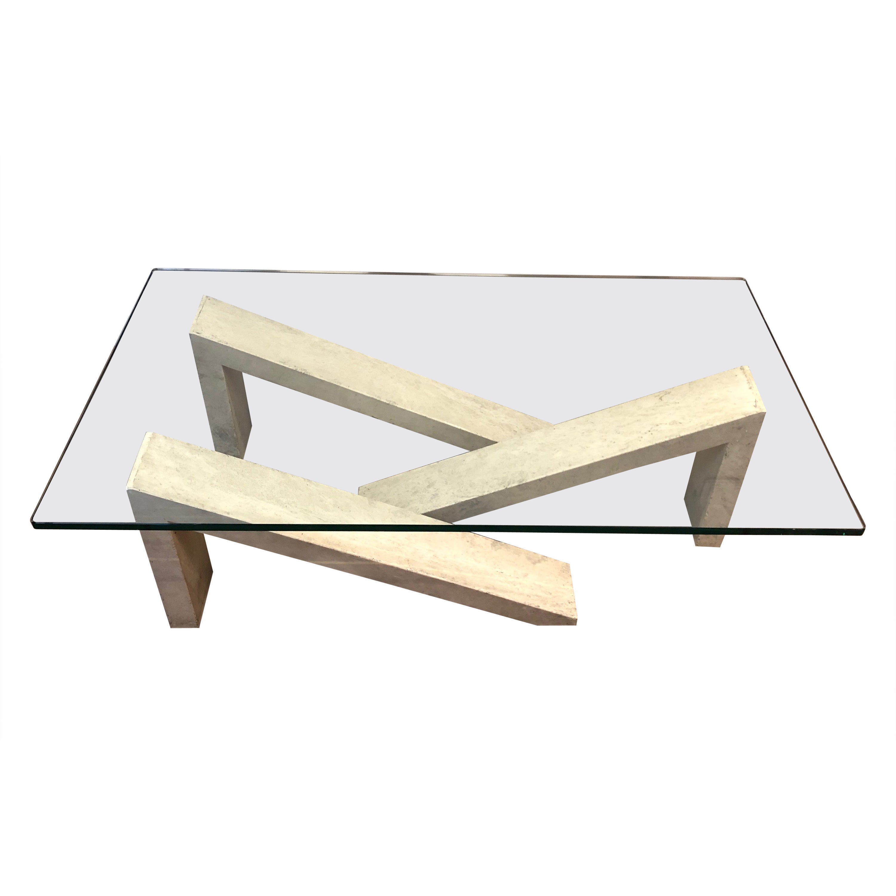 40s Glass Block Coffee Table For Sale at 1stDibs glass block table