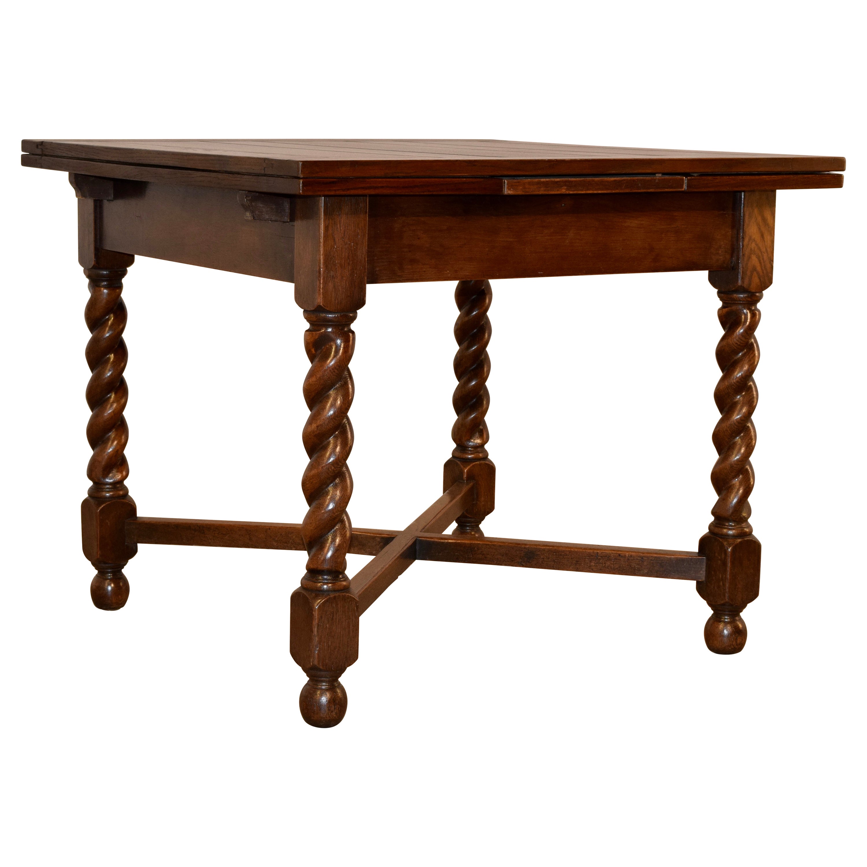 Antique Dining Table With Leaves That Pull Out