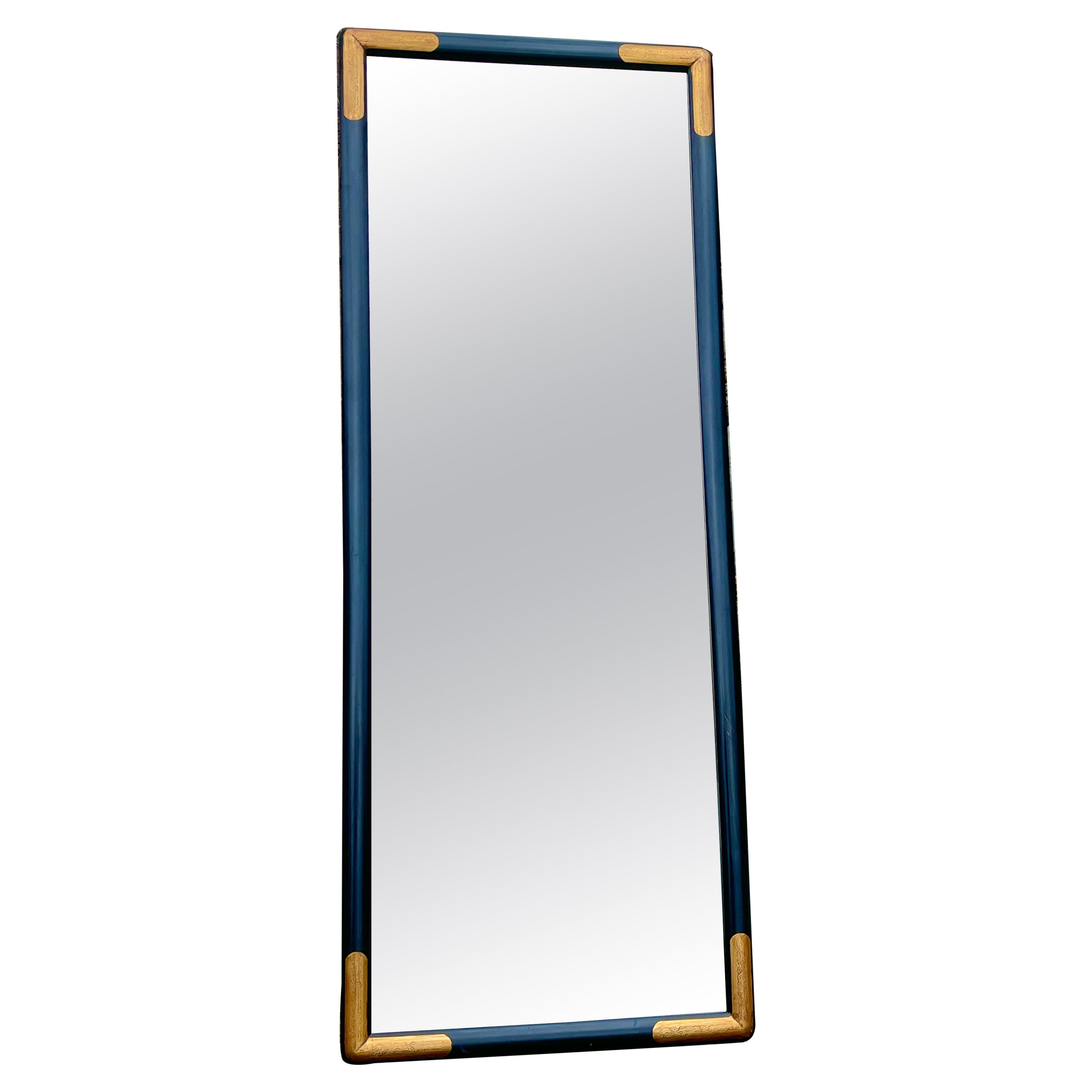 Ornately Detailed Antique Full Length Mirror at 1stDibs