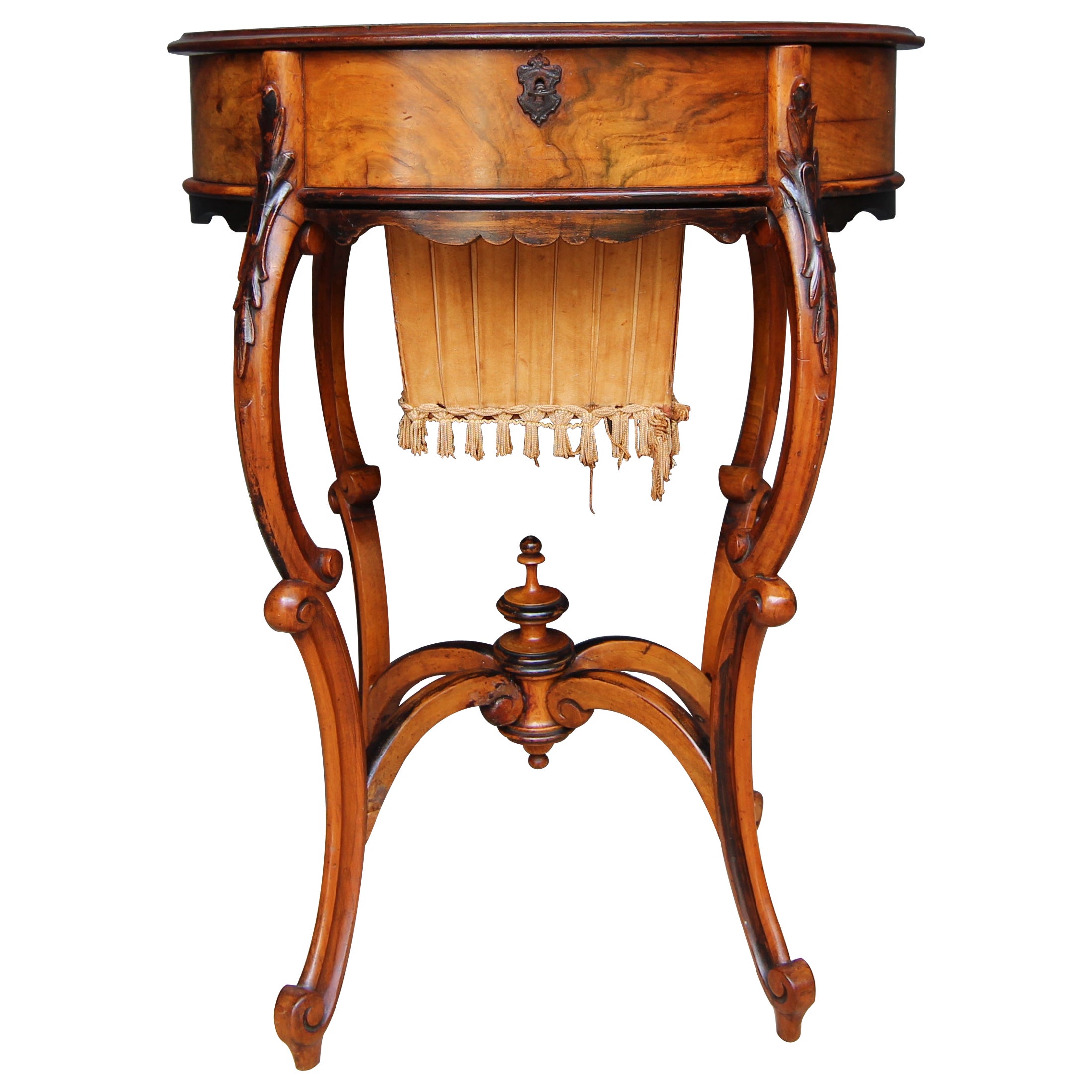 Mahogany Sewing Table from the Late 19th Century For Sale at 1stDibs