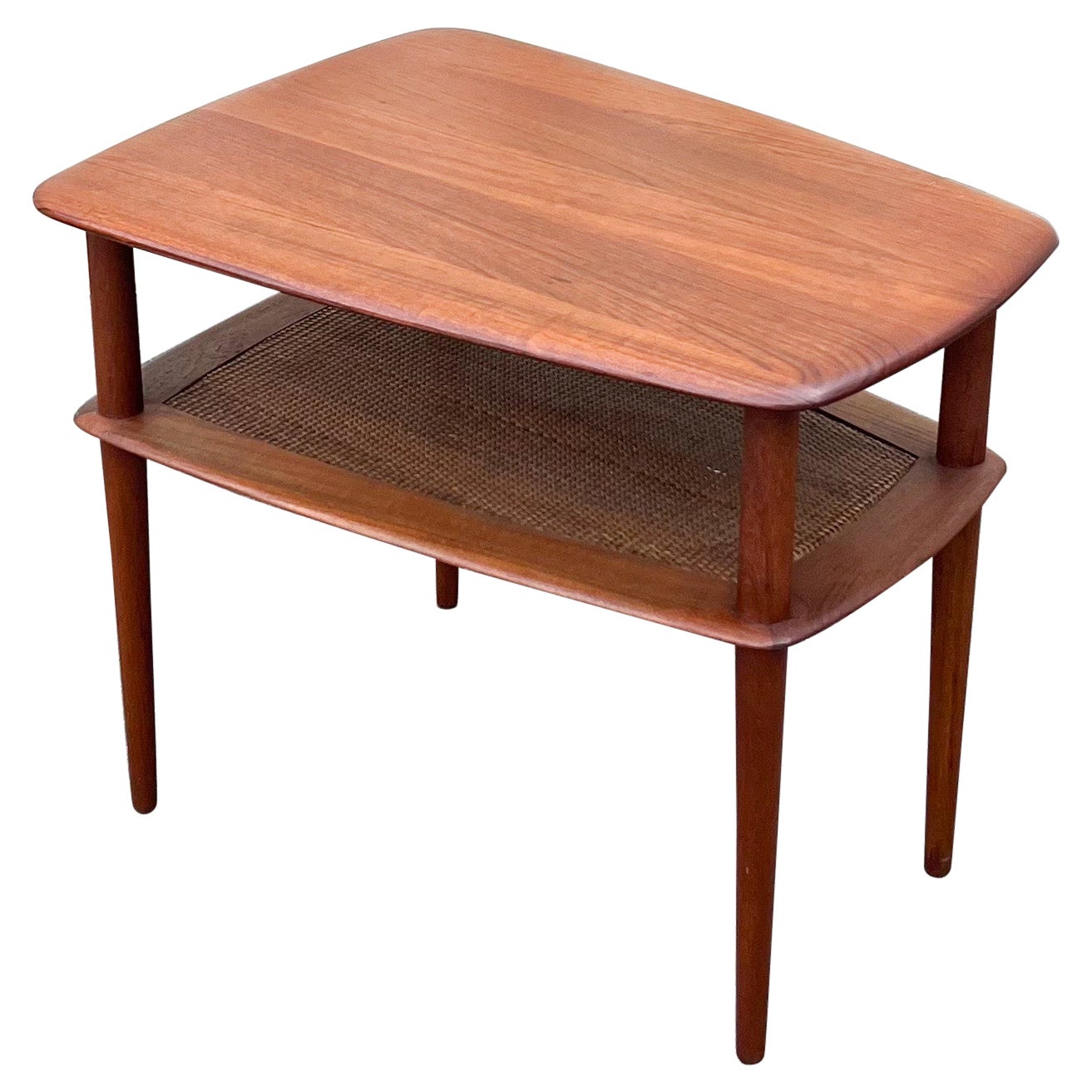 Four Stackable Peter Hvidt for John Stuart Danish Solid Teak End Tables