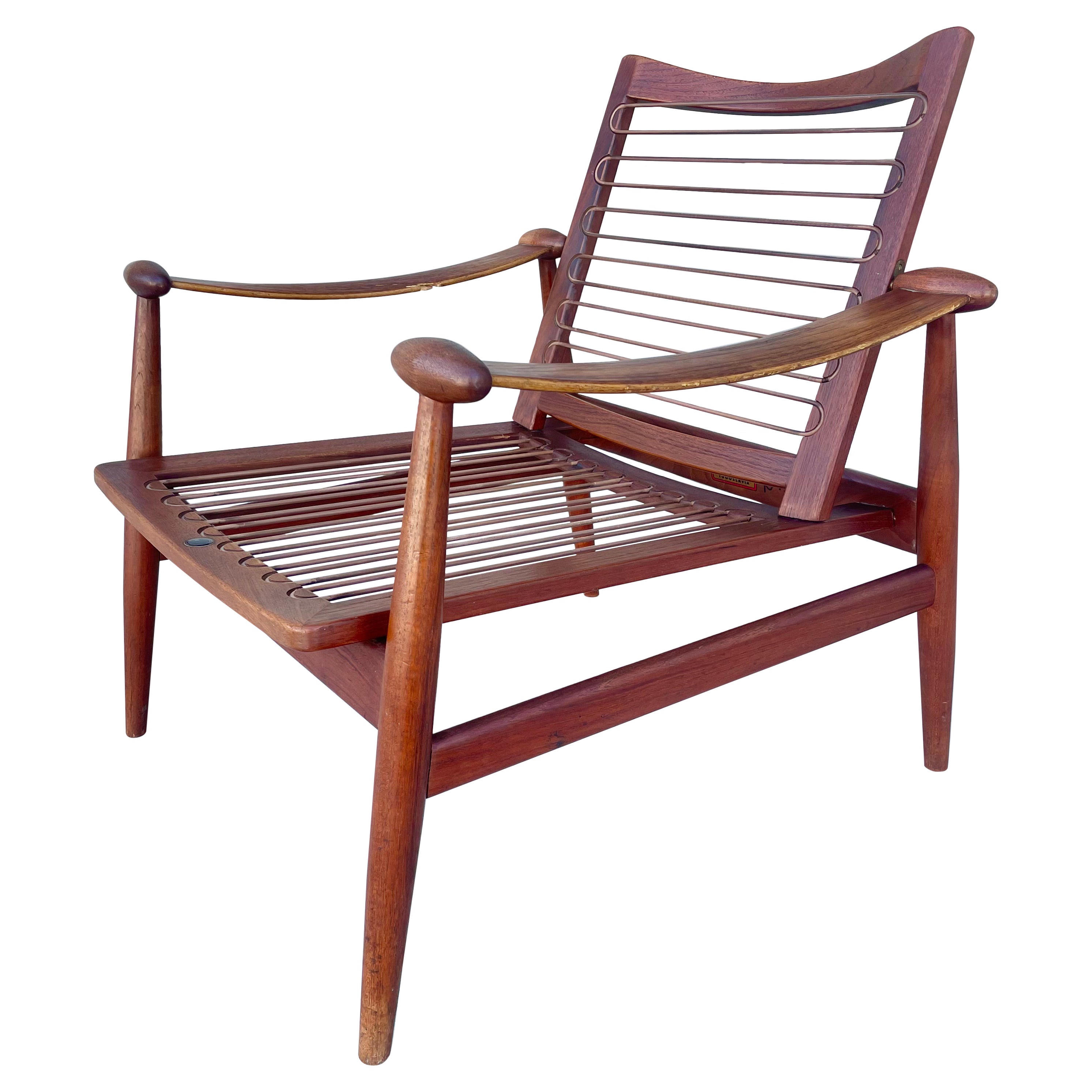 Danish Modern Teak Spade Lounge Chair by Finn Juhl for France and Søn