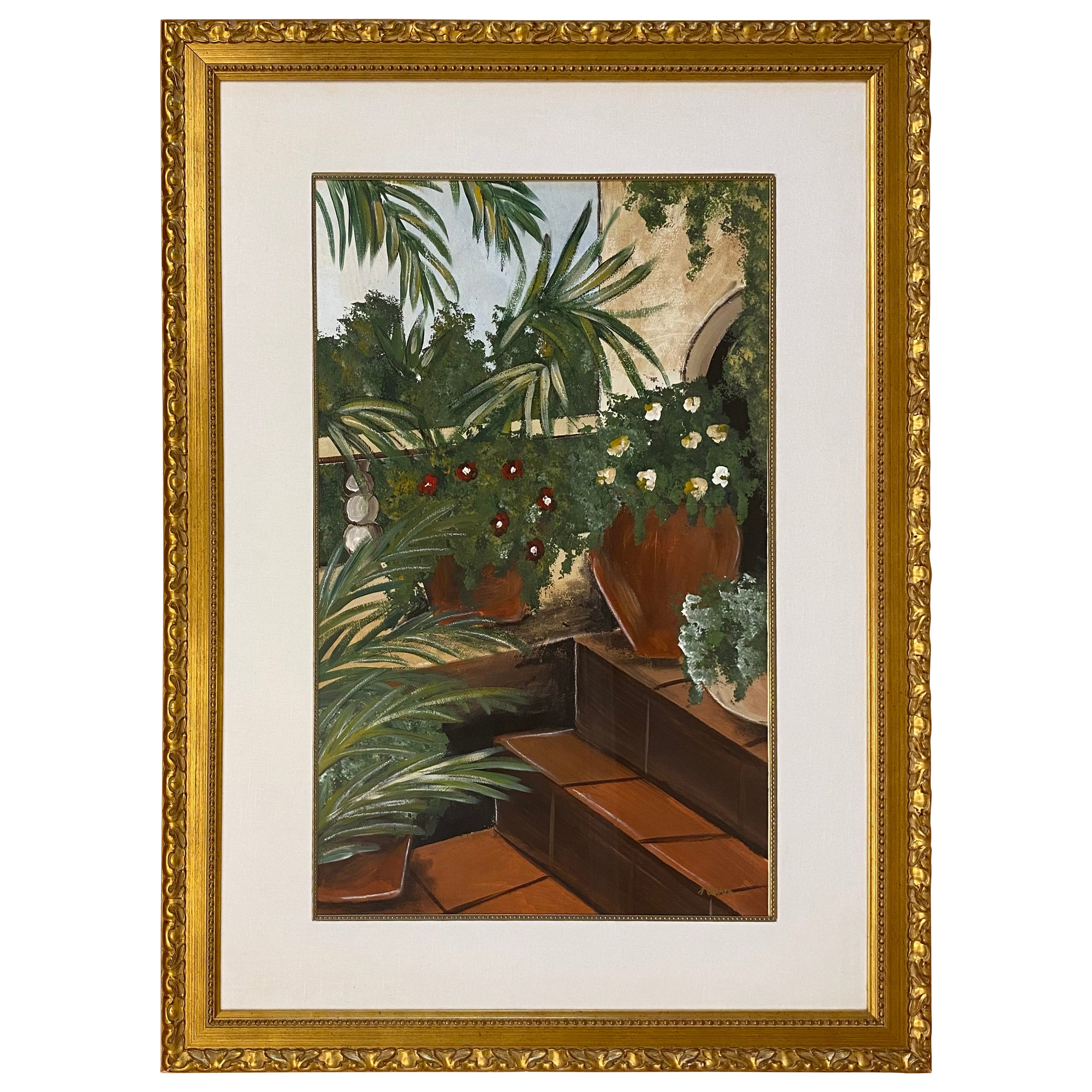 Cavalier Oil Painting on Paper Applied to Wood in a Giltwood Frame