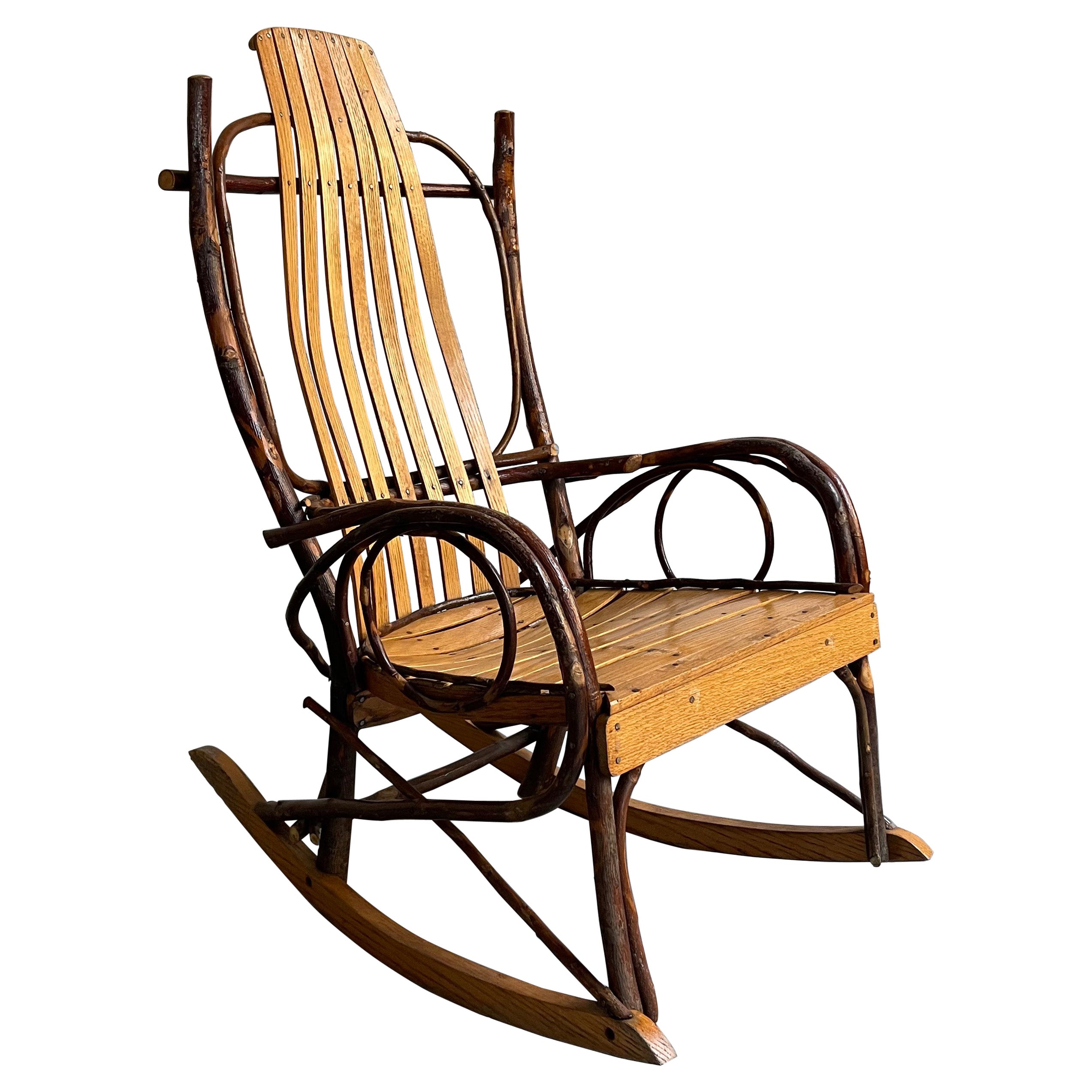 Adirondack Twig Stick Rustic Lounge Chair at 1stDibs adirondack twig