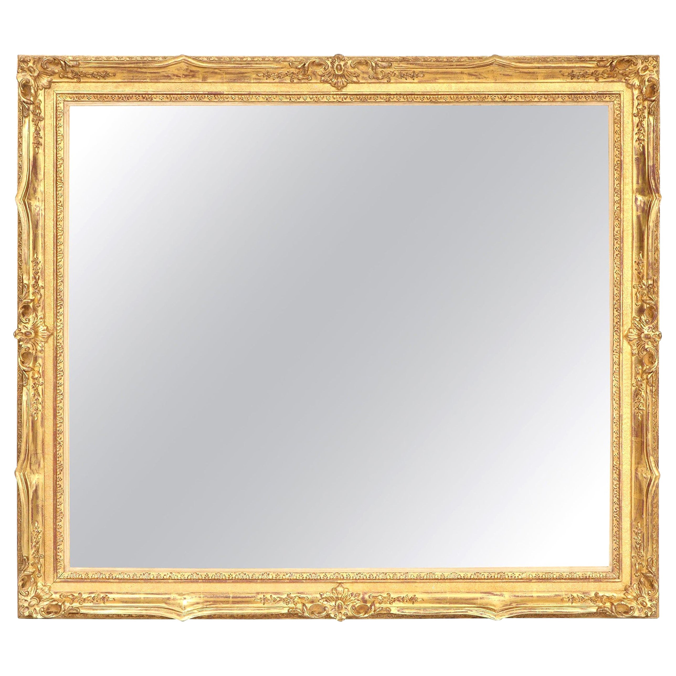Mirror, Decorative Large Mirror, Antique Large Wall Mirror, Gold Leaf