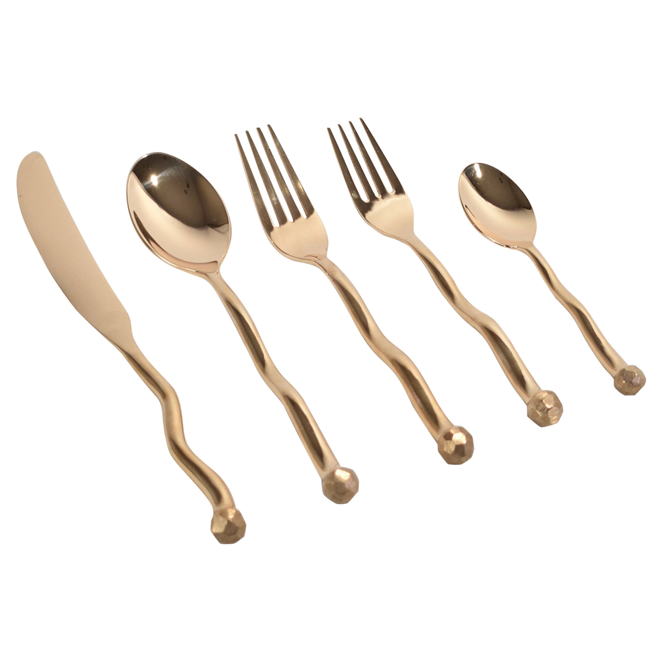 Sphere 5Piece Flatware Set in Bronze For Sale at 1stDibs izabel lam