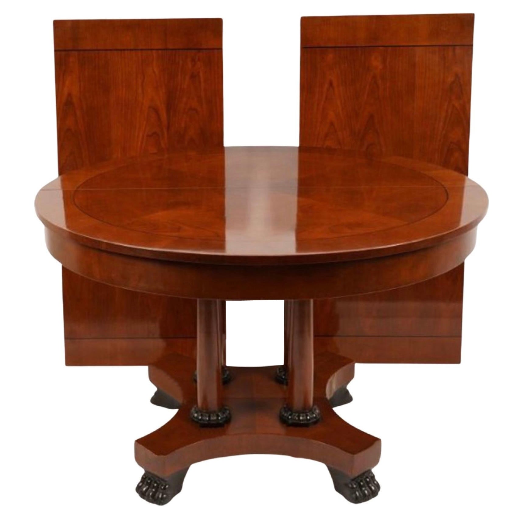 Classical Style Pedestal Dining Table by Baker at 1stDibs