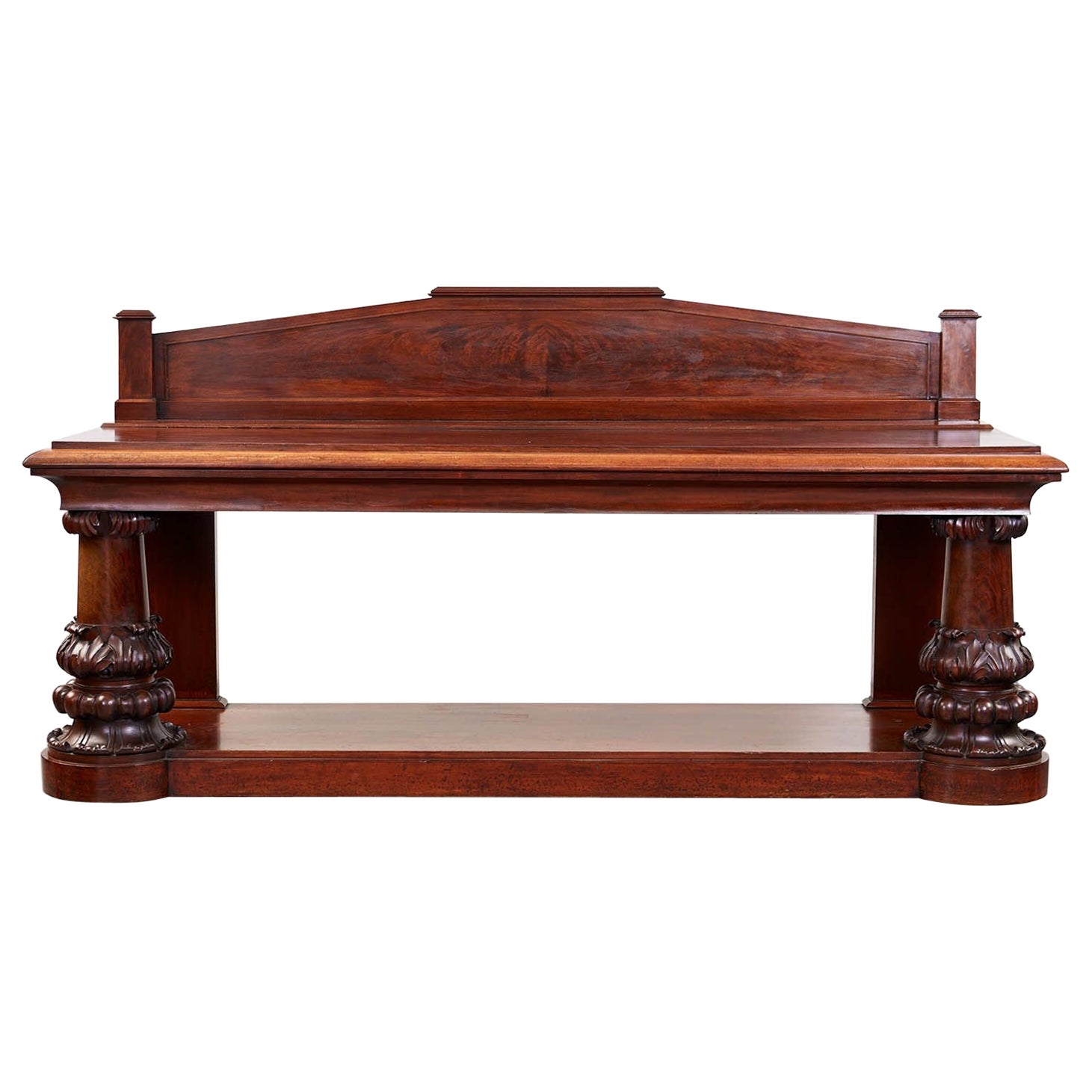 Irish Mahogany Console Table For Sale at 1stDibs