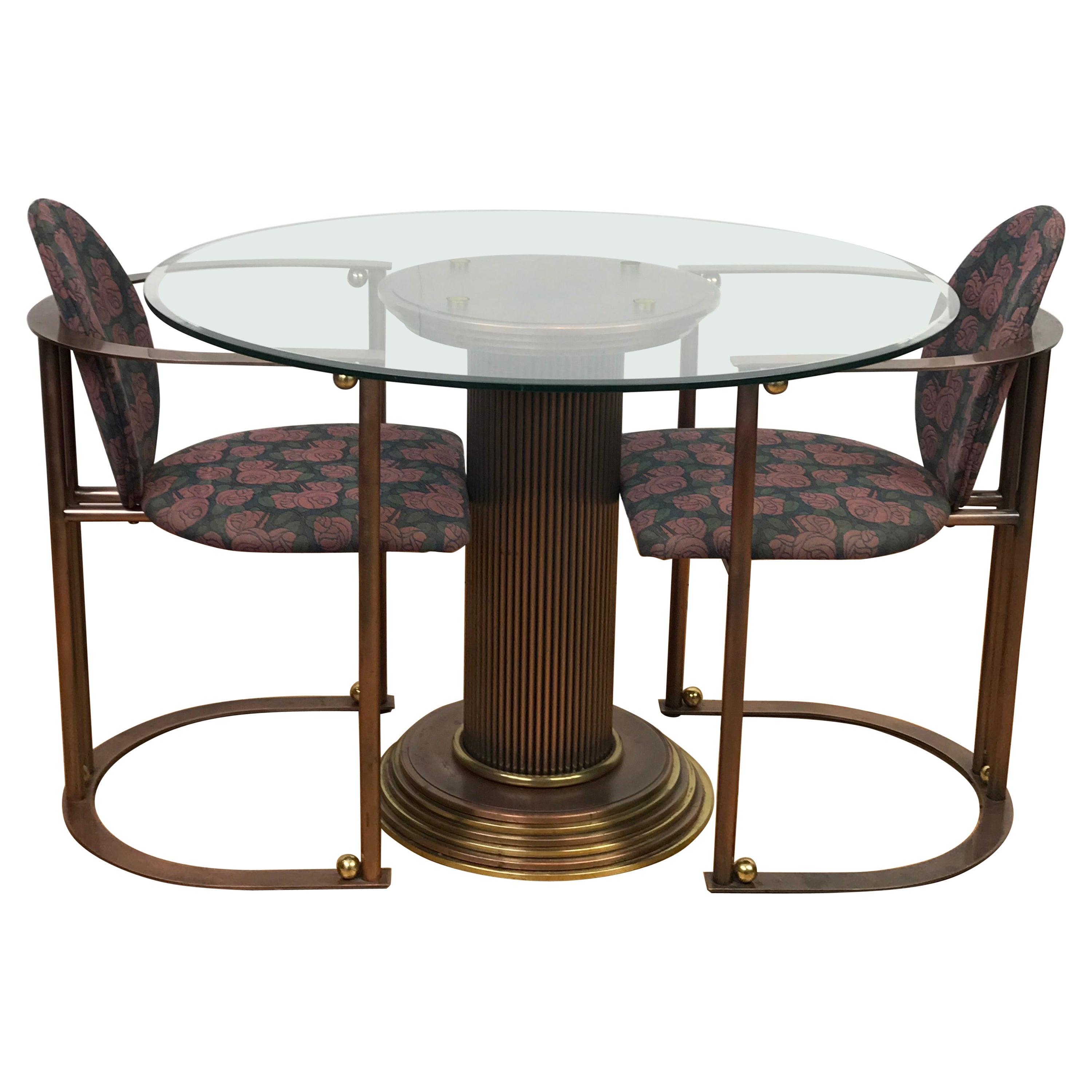 Hexagonal Table with Nesting Chairs by Rafael de Cardenas at 1stDibs dining table with nesting