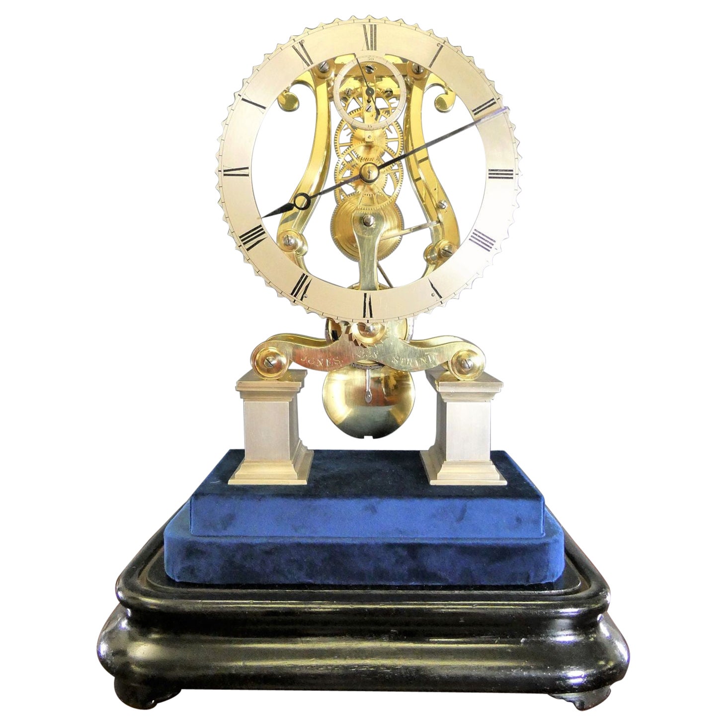 Victorian Double Fusee Skeleton Clock by Greenhalgh, Manchester For