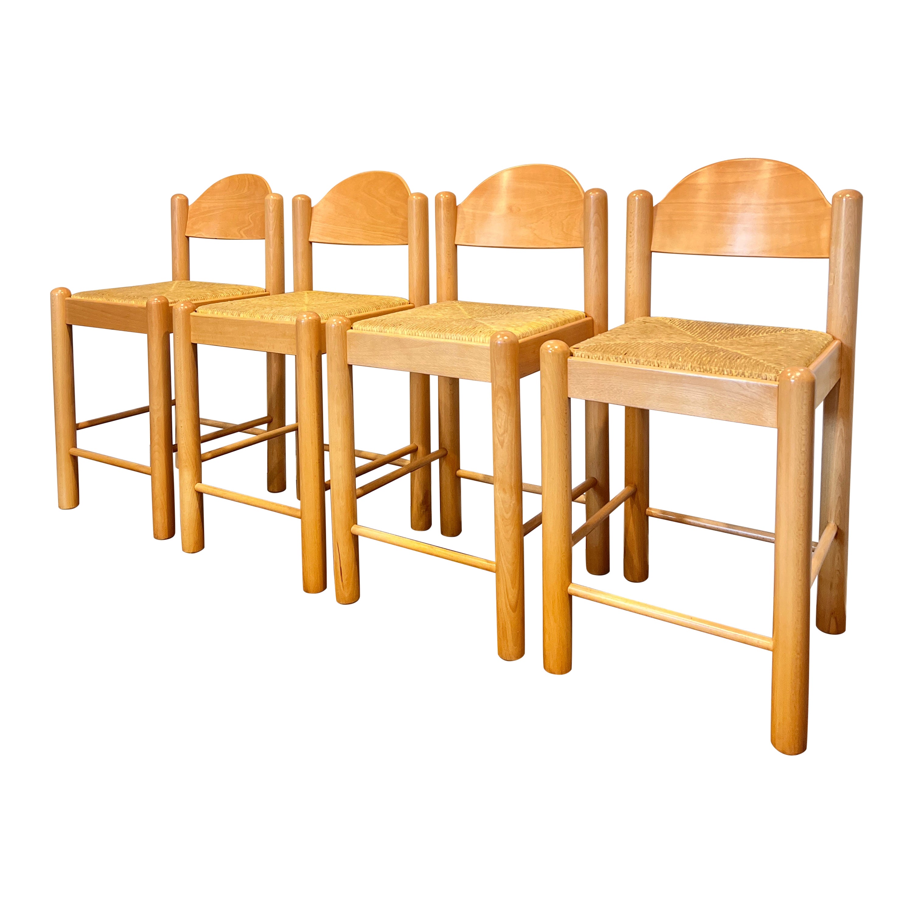 Set of 4 Counter Stools Designed by Hank Lowenstein at 1stDibs