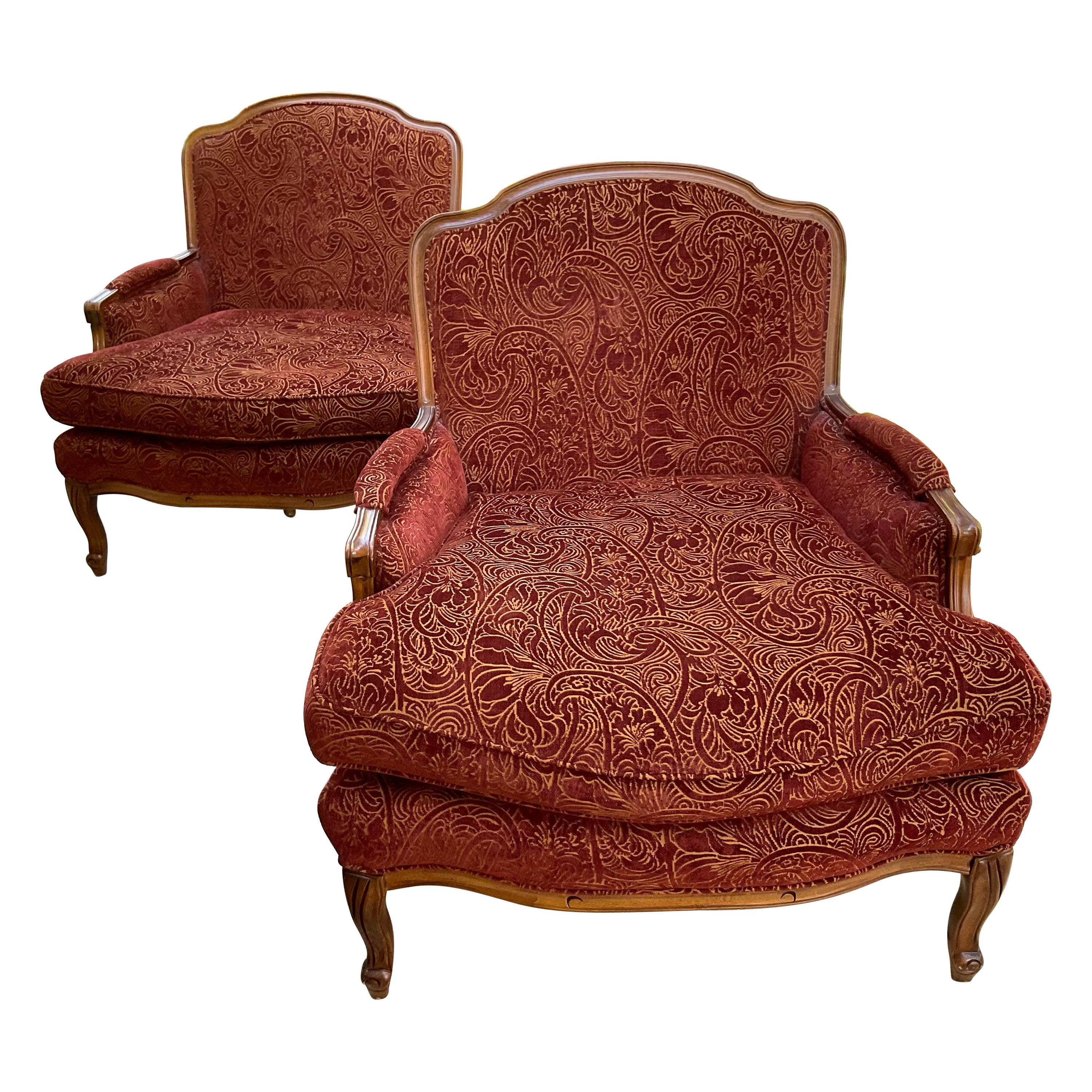 Vintage Moorish Style Large Armchairs at 1stDibs