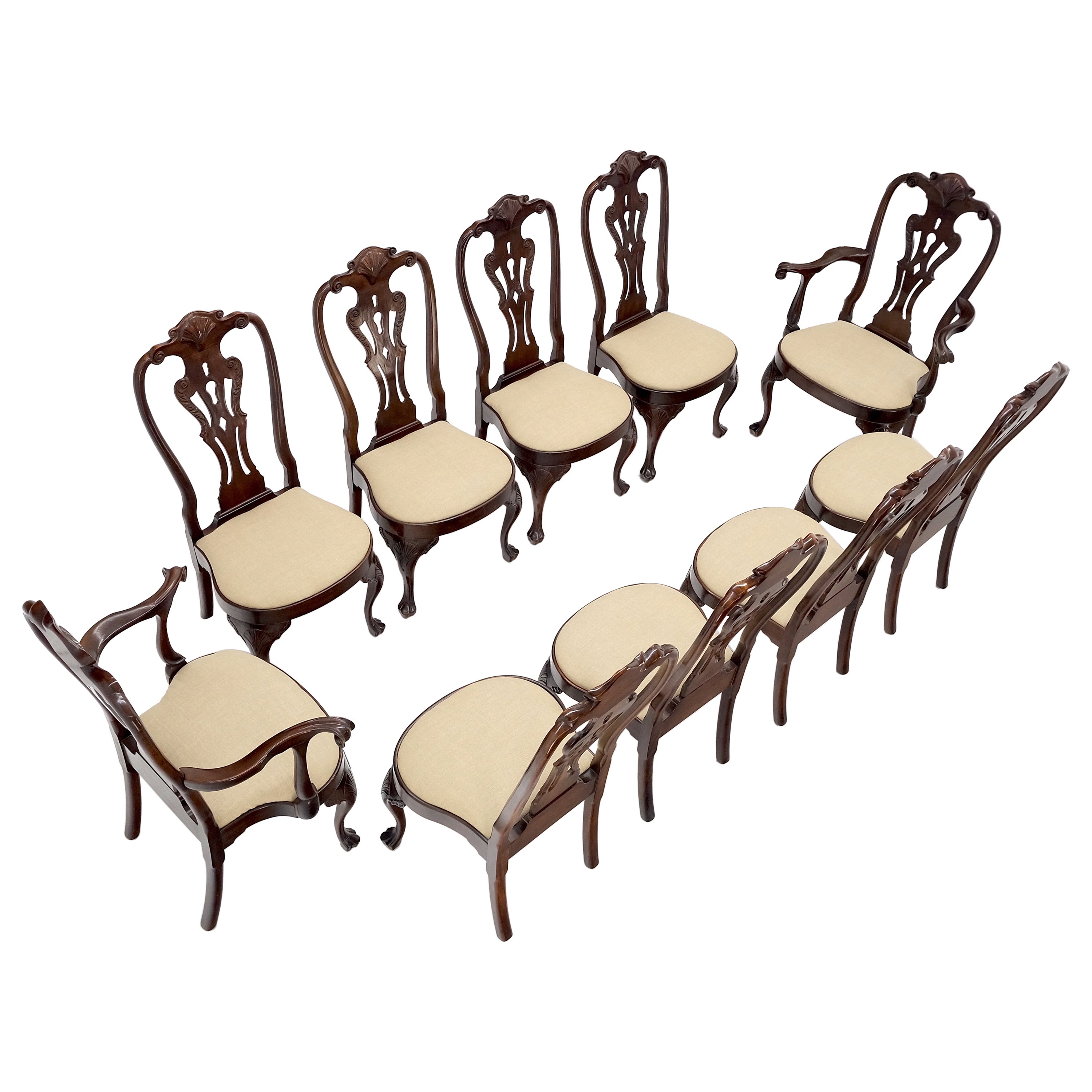 Set of Six Henredon Dining Chairs in Walnut at 1stDibs henredon dining chairs for sale