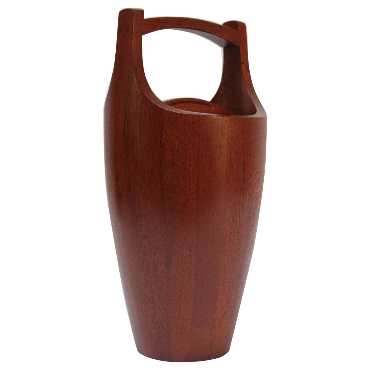 Massive Staved Teak Ice Bucket by Jens Quistgaard for Dansk at 1stDibs