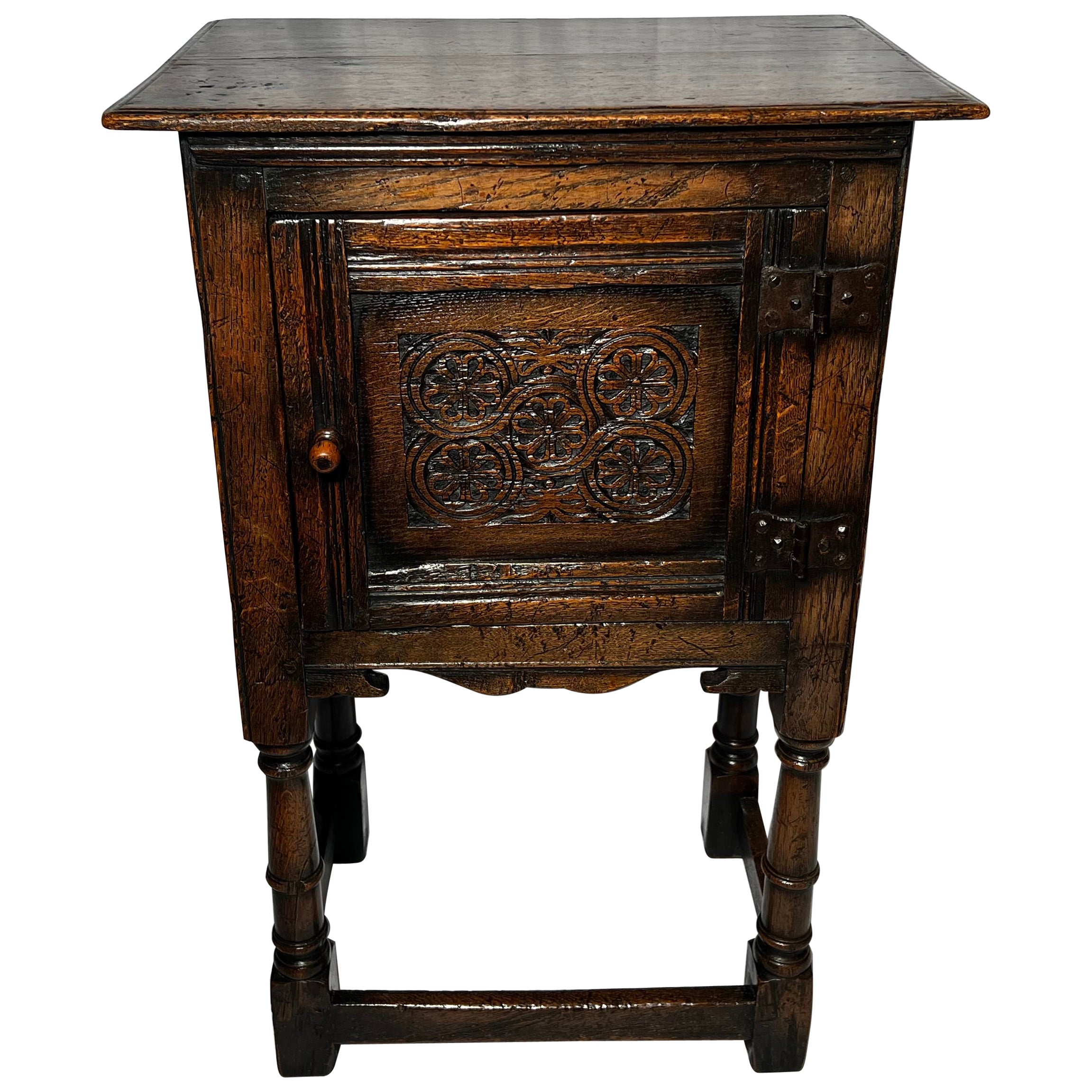 Antique English Oak Jacobean Small For Sale at 1stDibs